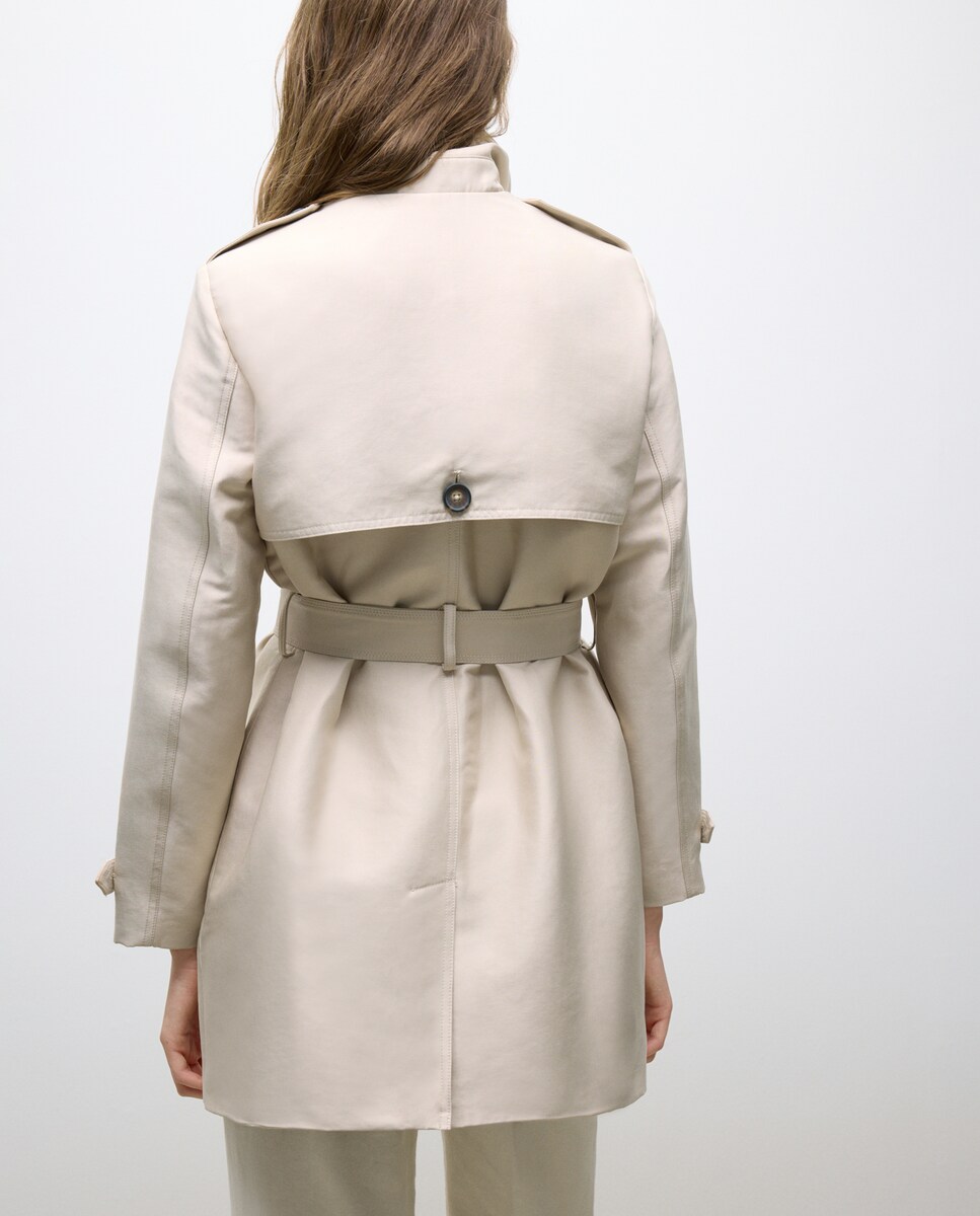 Canadiana Clássica com Cinto Bege-3