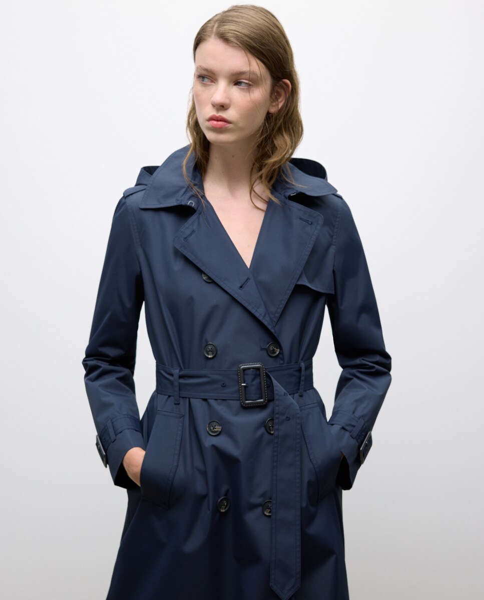 Canadiana Técnica com Capuz Azul-marinho-2