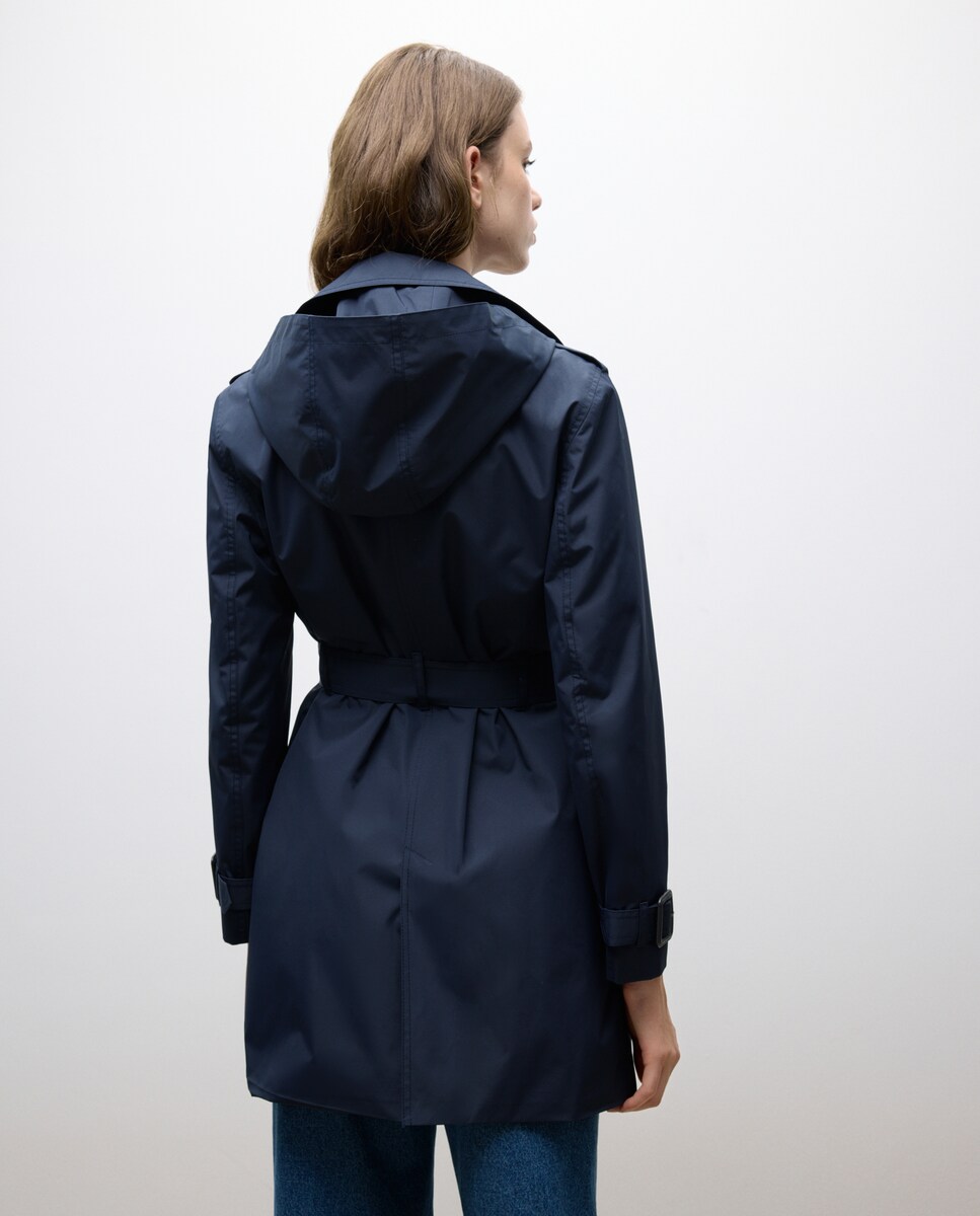 Canadiana Técnica com Capuz Azul-marinho-3