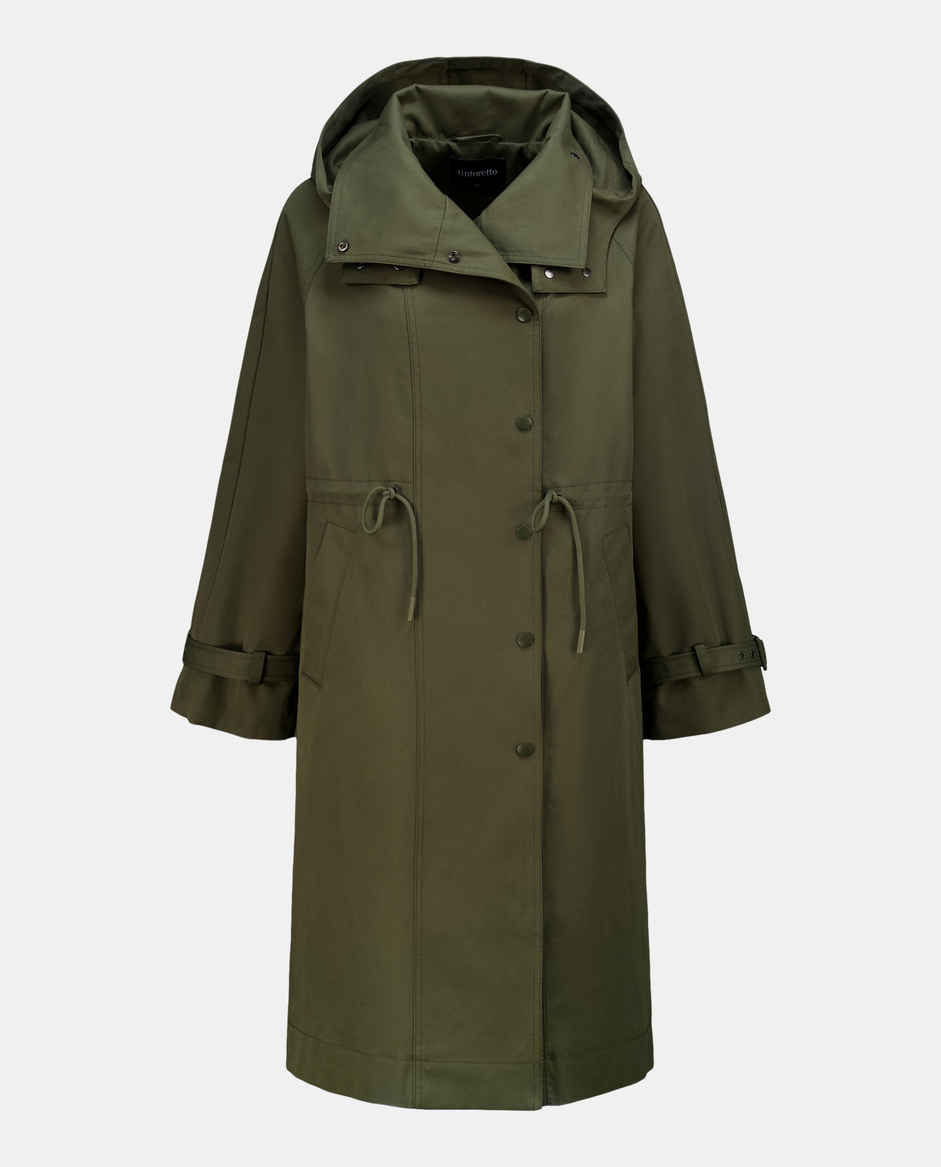 Impermeável Comprido Liso 530 Verde Escuro-5