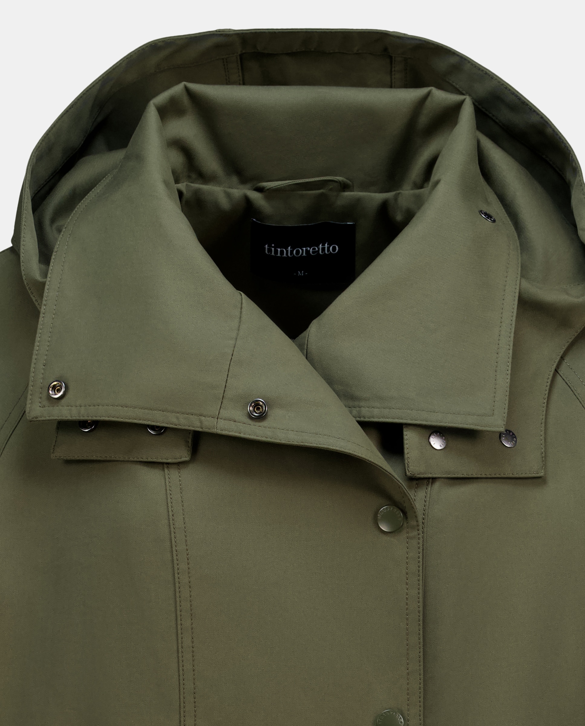 Impermeável Comprido Liso 530 Verde Escuro-6