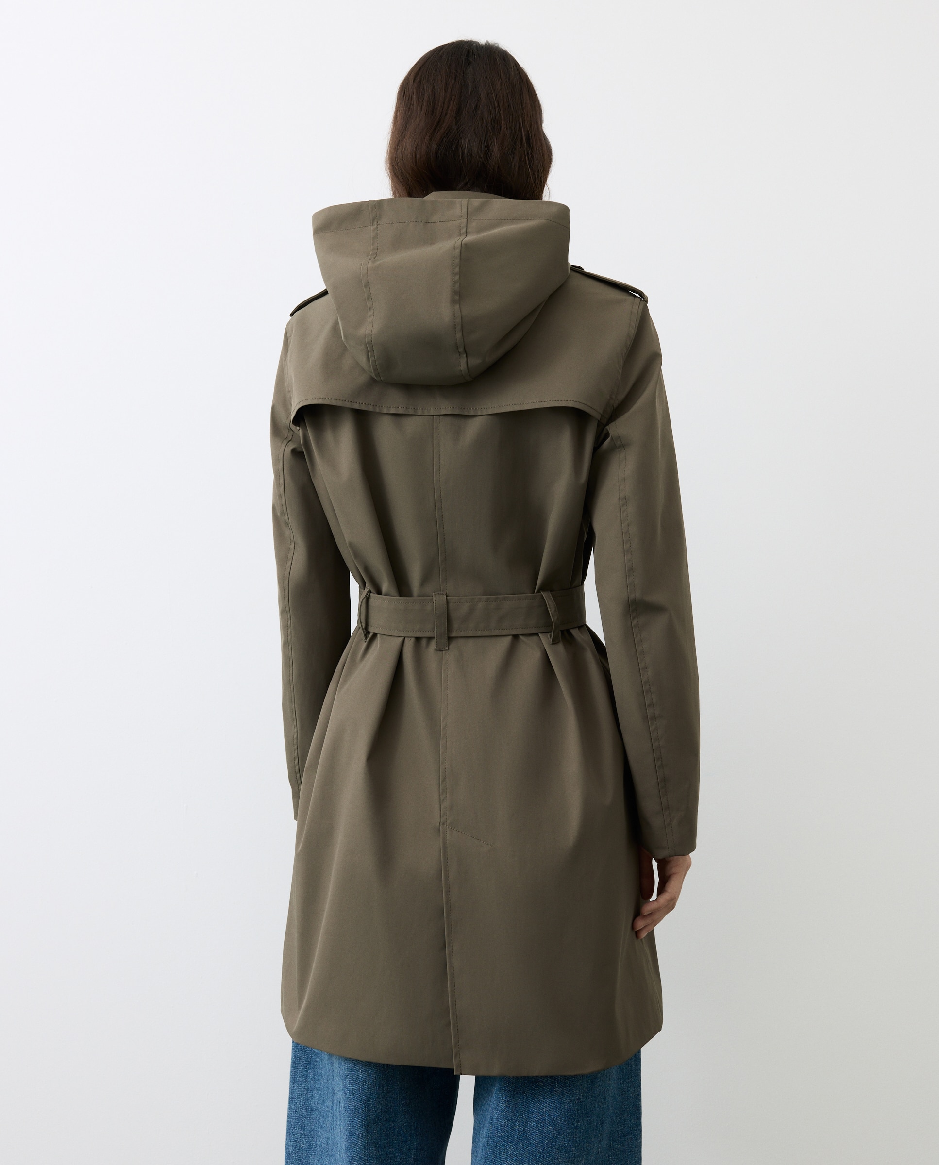 Trench de mujer con capucha water repelent - Tintoretto - 520 Kaki 520 Kaki-3