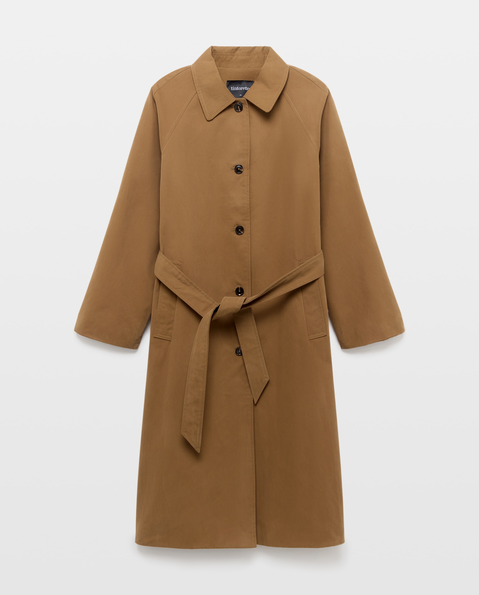 Trench largo con cinturón de mujer - Tintoretto - 730 Camel 730 Camel-4