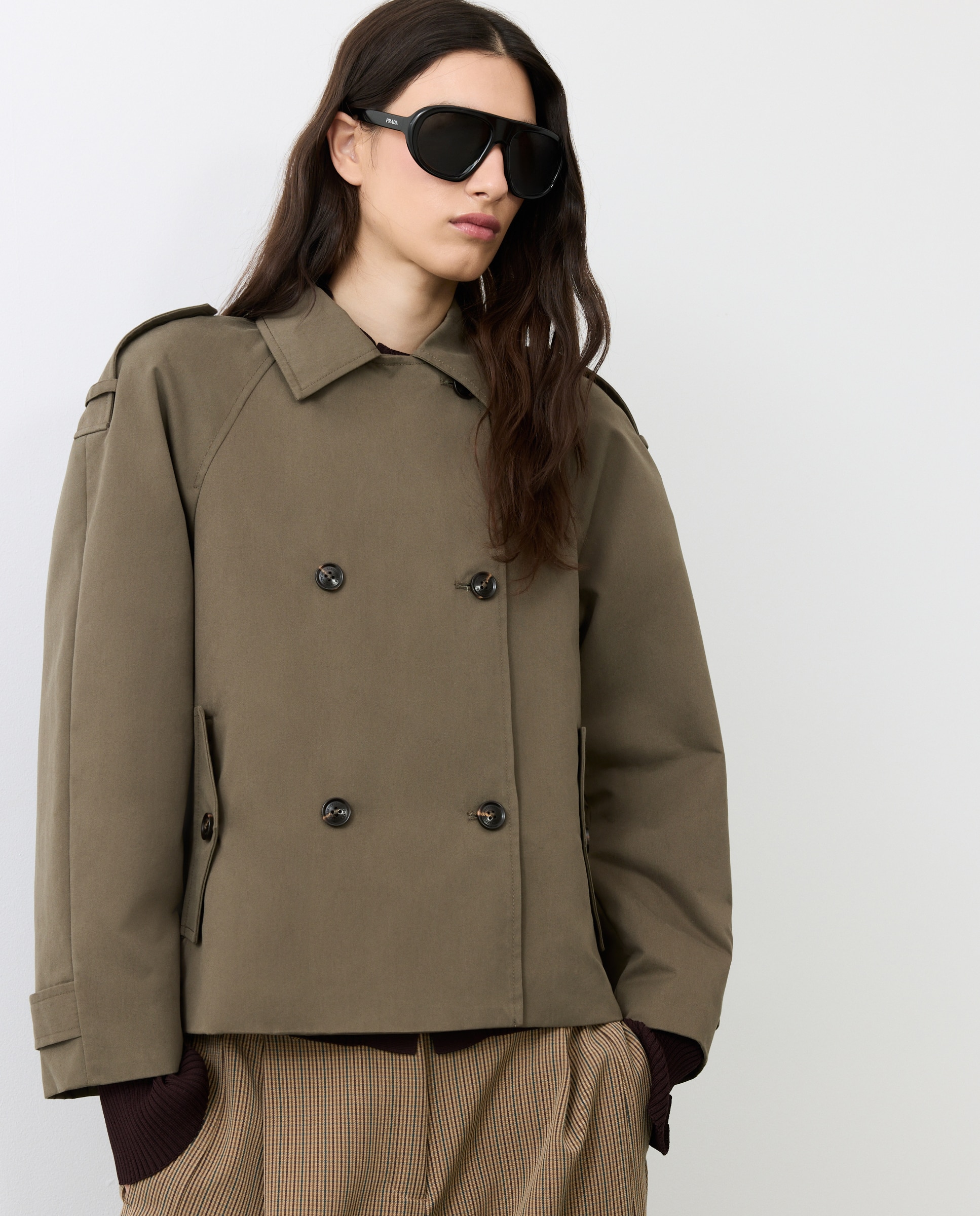 Trench corto de mujer - Tintoretto - 520 Kaki 520 Kaki-2