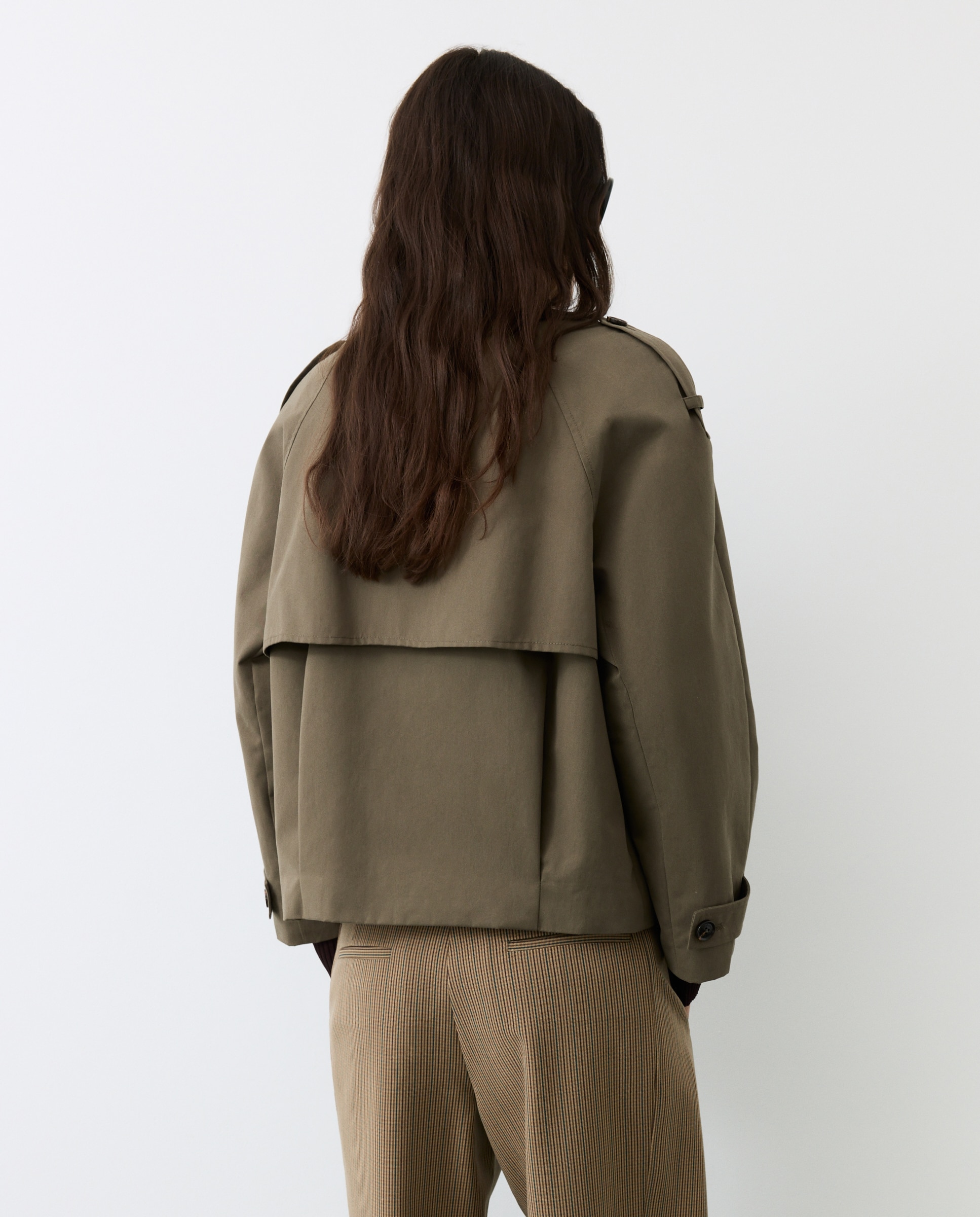 Trench corto de mujer - Tintoretto - 520 Kaki 520 Kaki-3