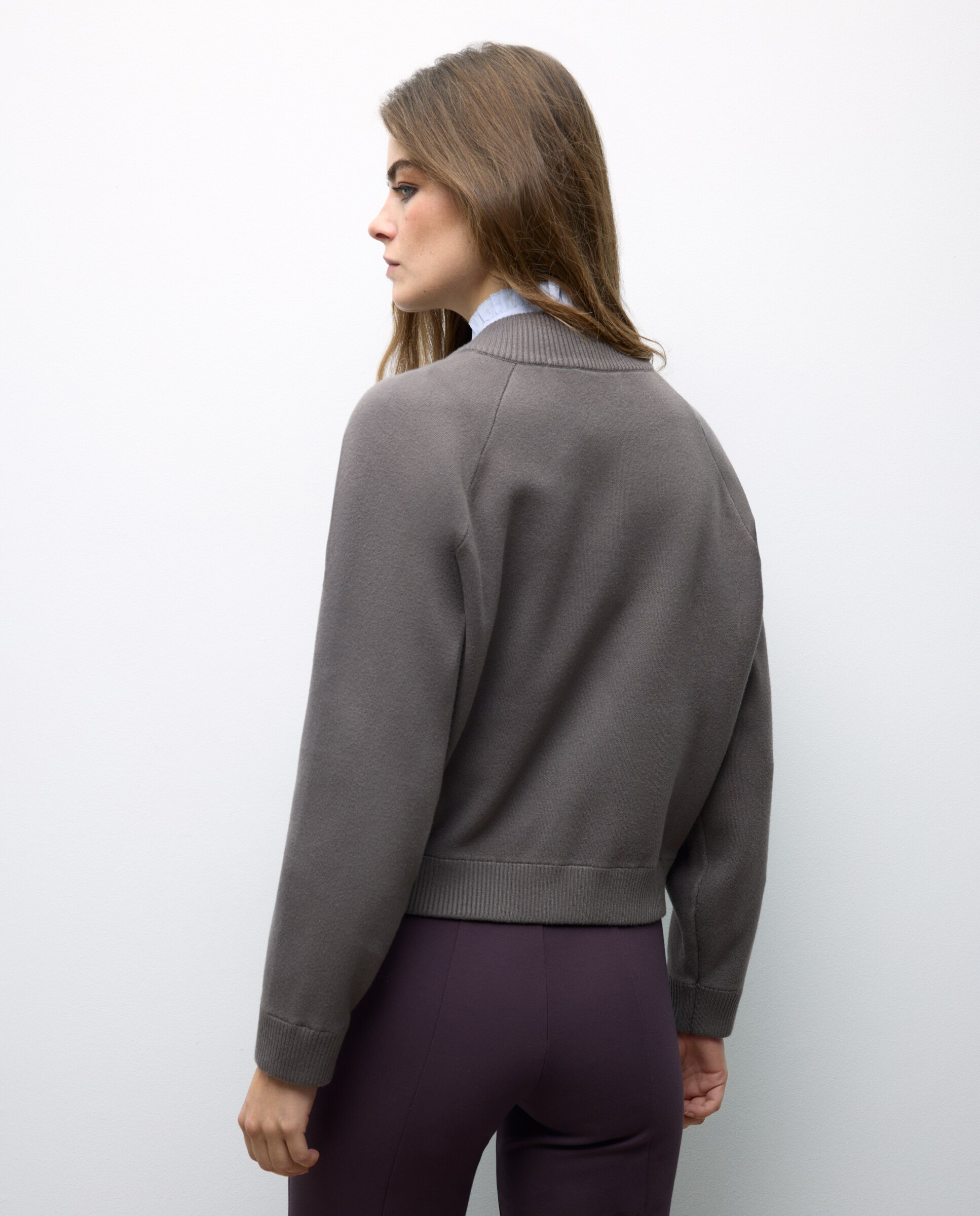 Casaco Estilo Blusão Bomber 700 Castanho-4