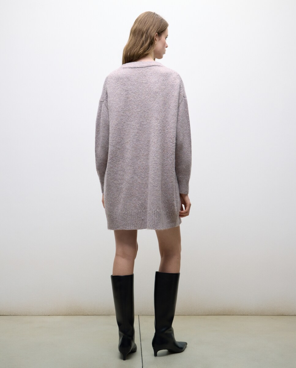 Casaco Aberto com Bolsos 284 Lilás-5