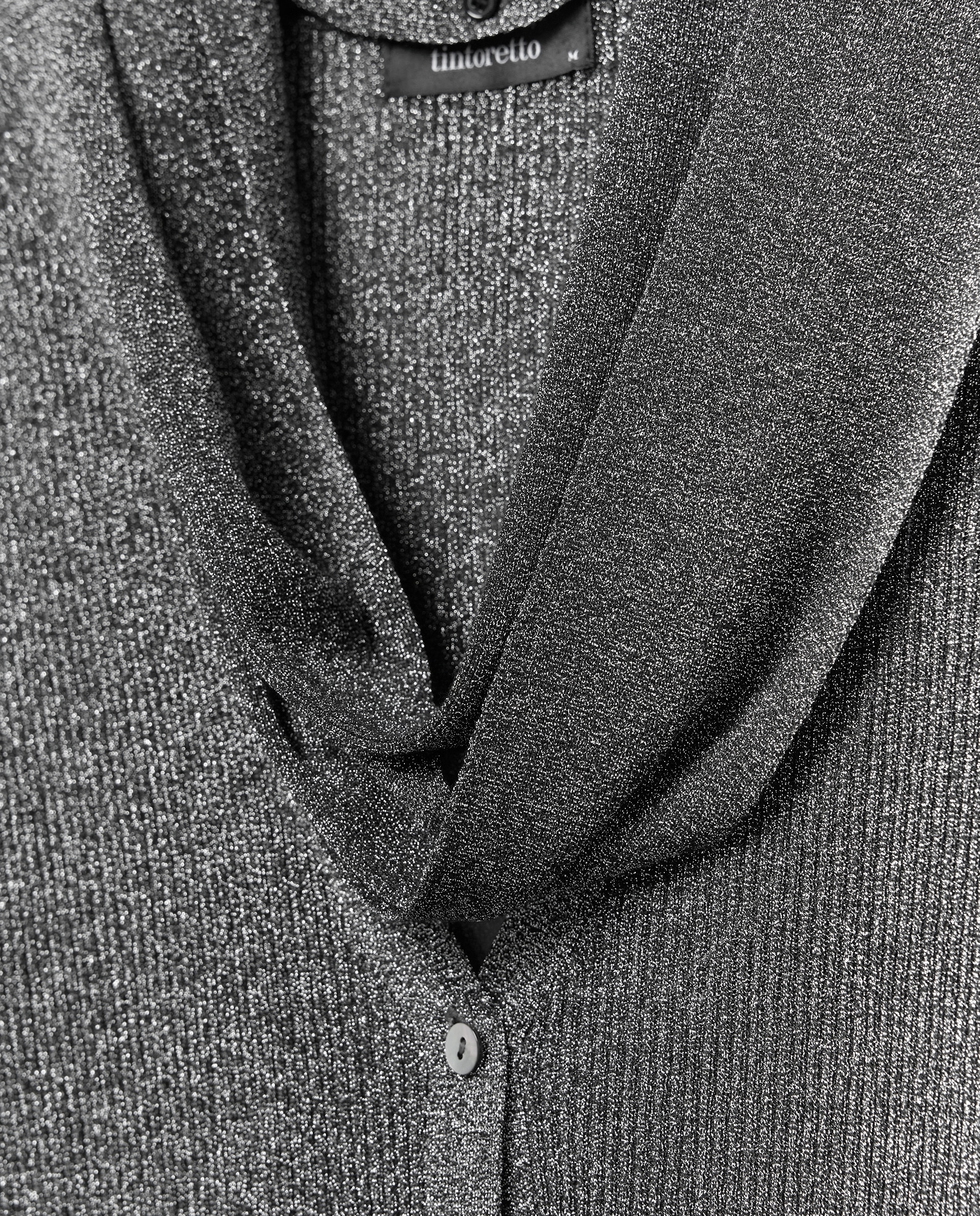 Cardigan de mujer con lurex y lazada - Tintoretto - Negro Negro-6