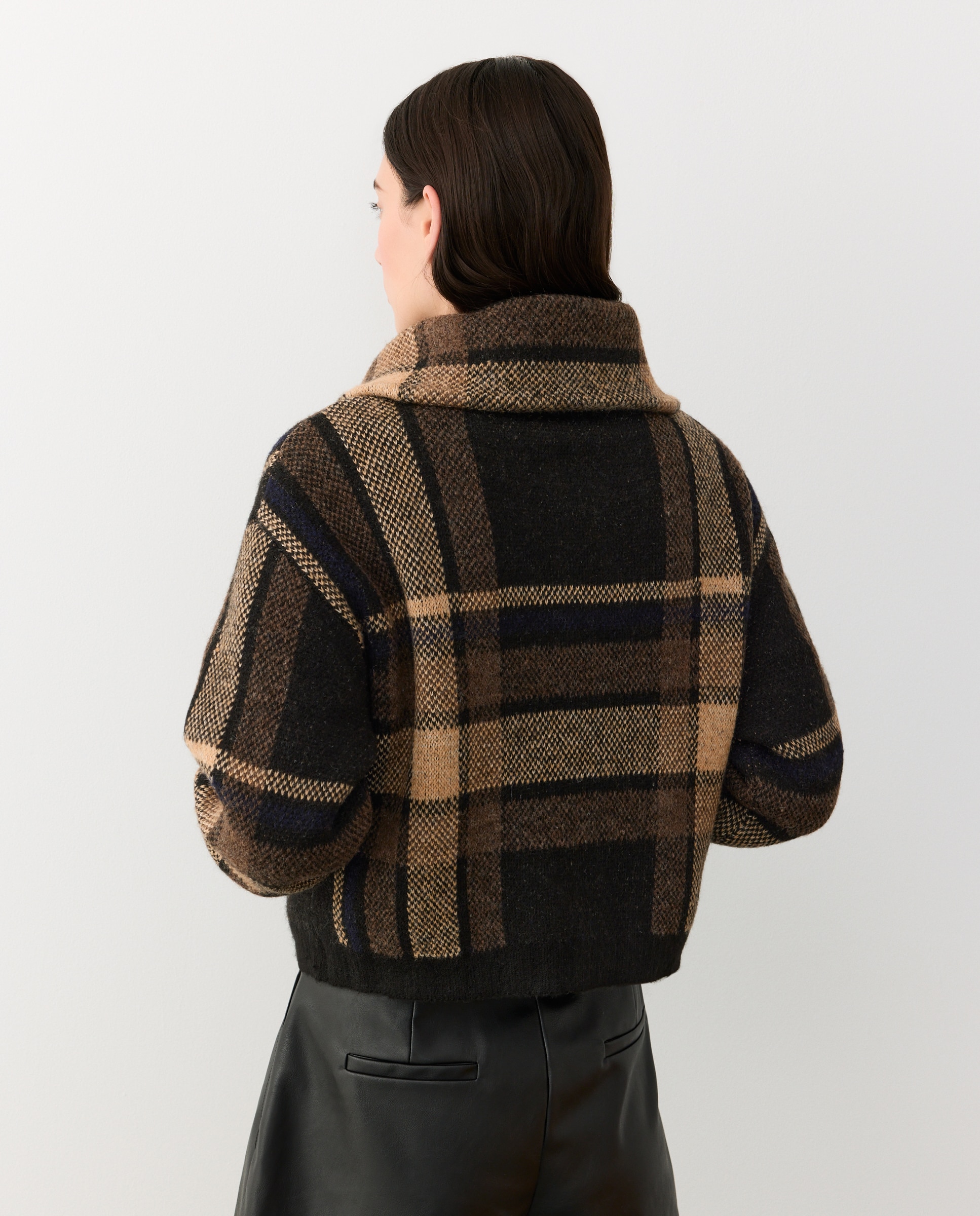 Chaqueta de mujer con cremallera - Tintoretto - Negro Negro-2