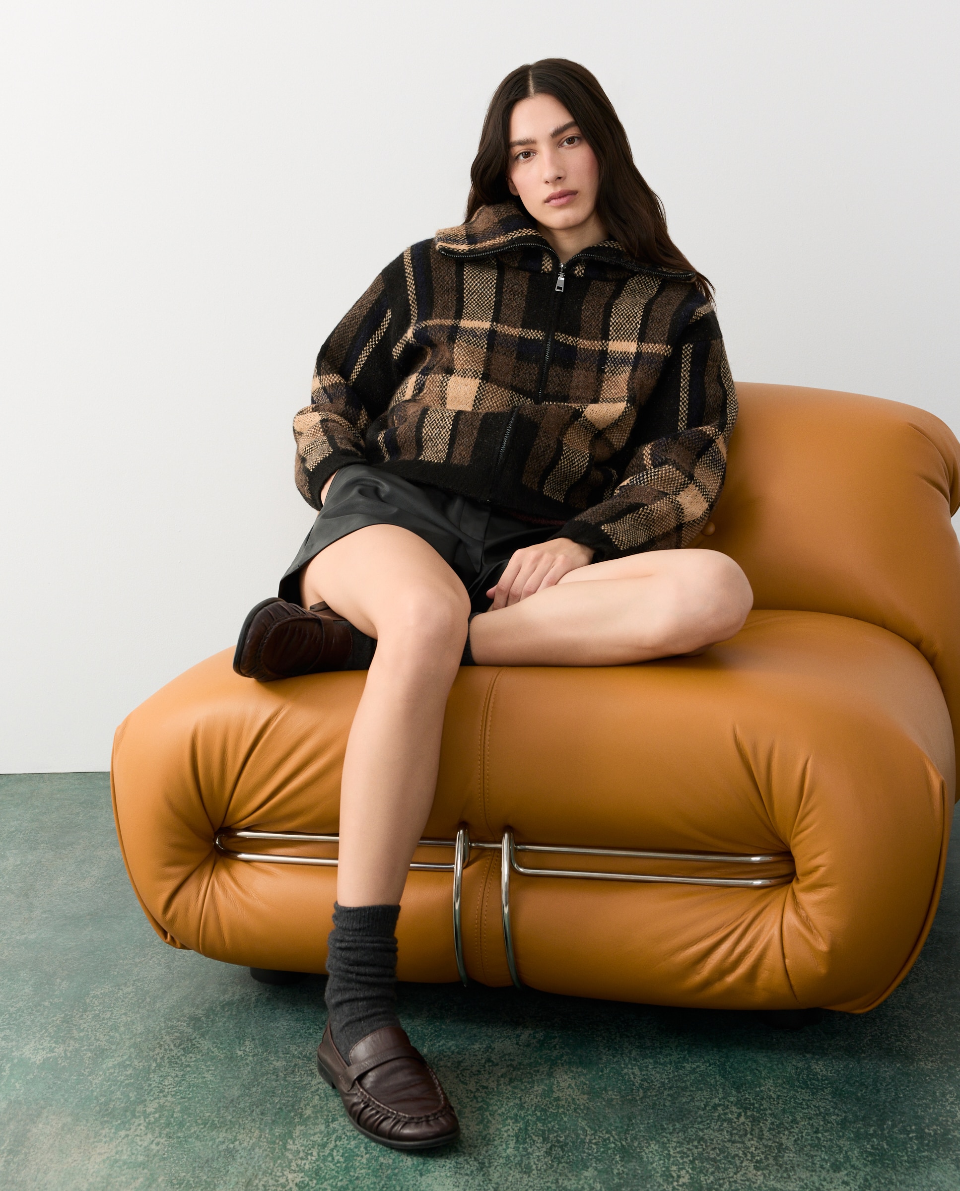 Chaqueta de mujer con cremallera - Tintoretto - Negro Negro-3