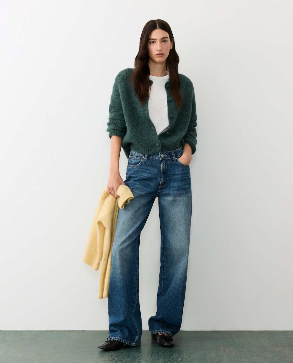 Imagen 0 de Chaqueta de mujer con botones forrados 530 Verde oscuro