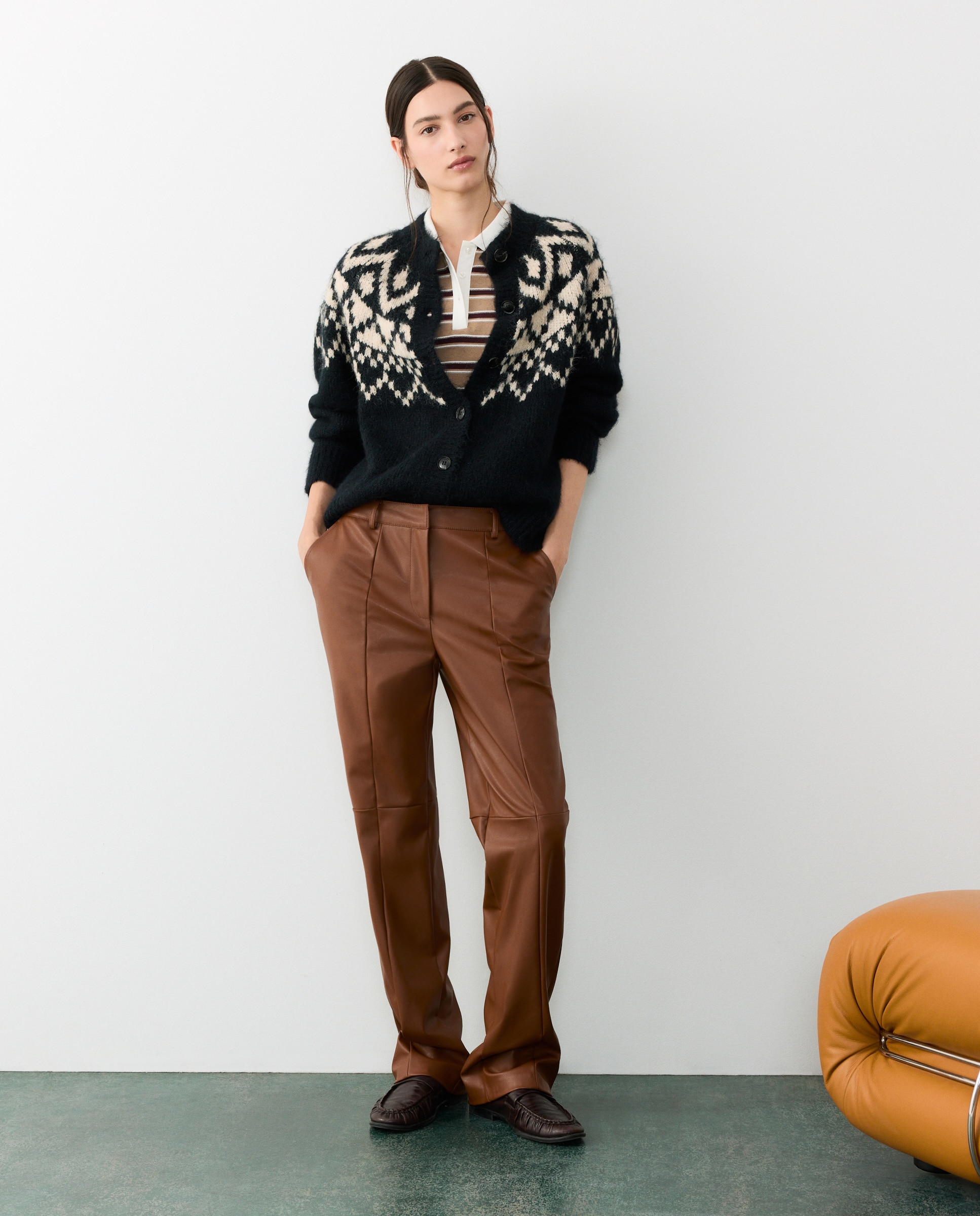 Chaqueta jacquard de mujer - Tintoretto - Gris Gris-3