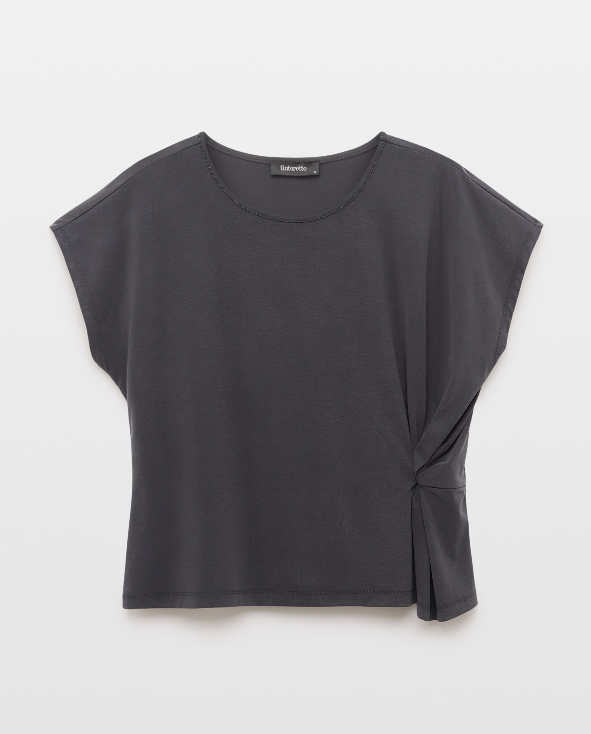 Camiseta de mujer nudo lateral - Tintoretto - 830 Antracita 830 Antracita-4