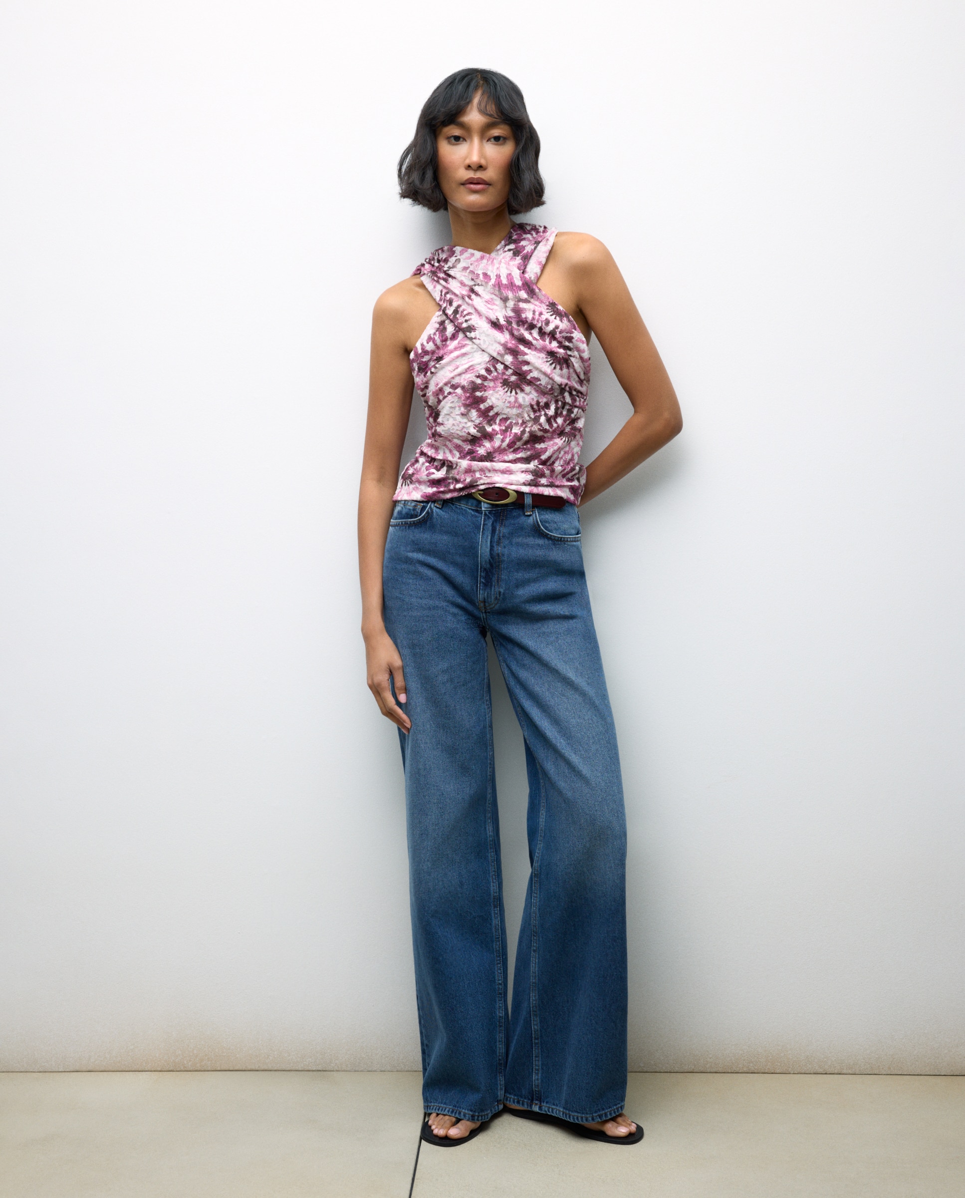 Top sem Mangas Bardot 200 Rosa-2