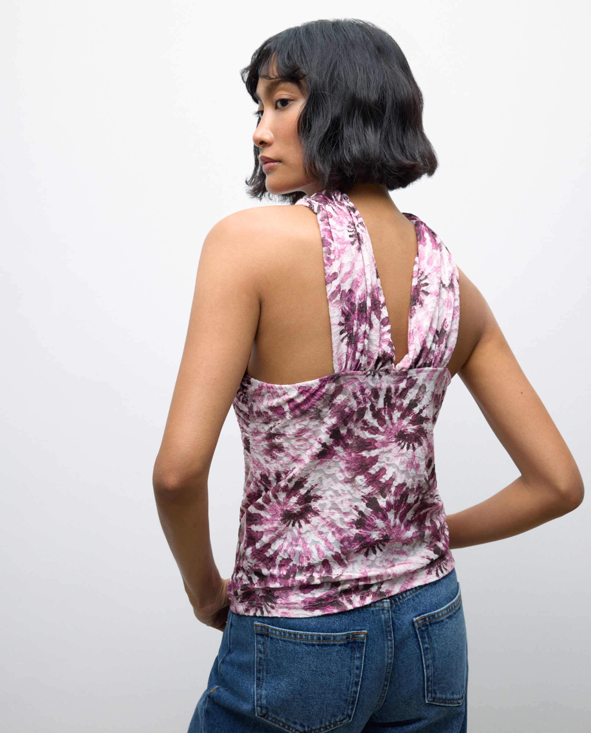 Top sem Mangas Bardot 200 Rosa-3