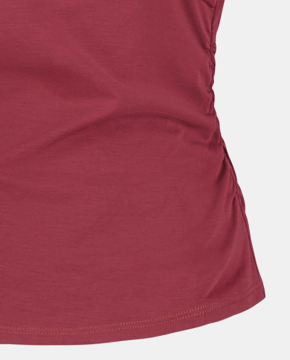 Top sem Mangas com Decote Halter Bordeaux-5