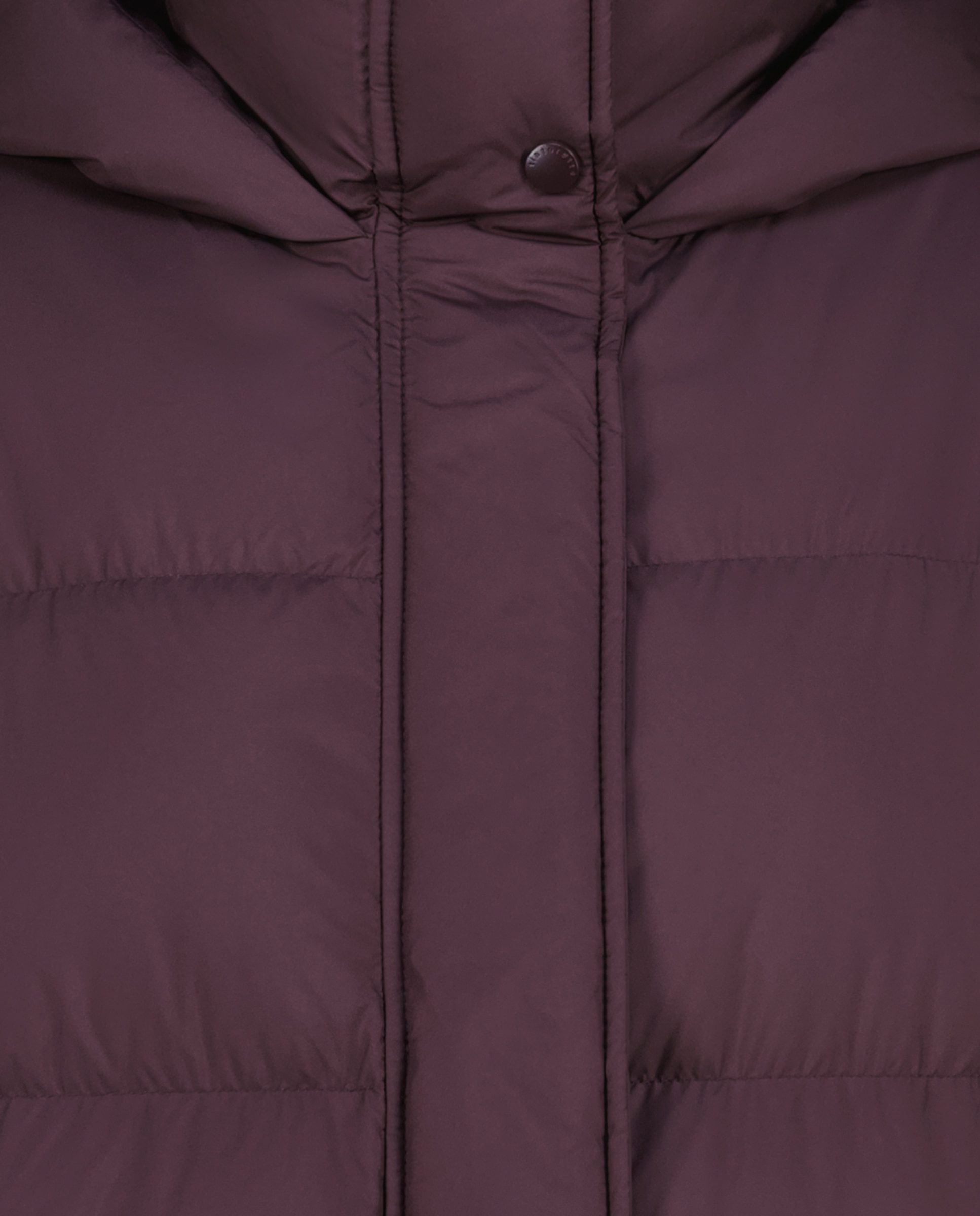 Blusão Acolchoado com Capuz e Gola Dupla Bordeaux-6