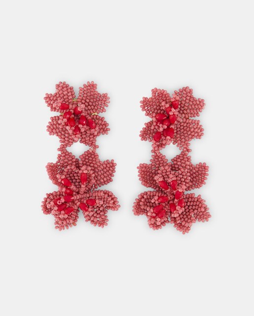 Imagen 0 de Pendientes doble flor de mujer