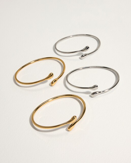 Pack de pulseras plata y oro