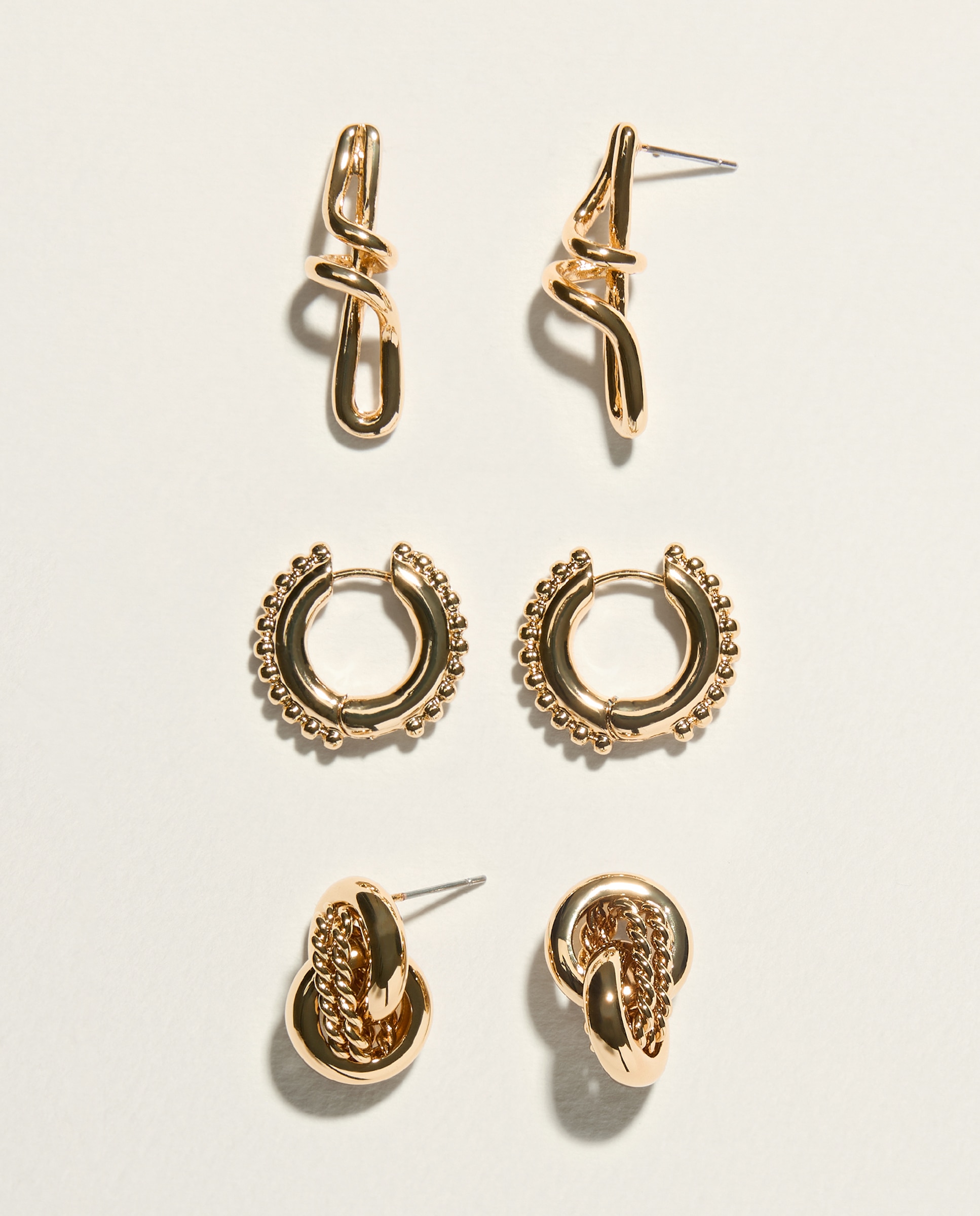 pack de 3 pendientes pequeños - Tintoretto - 390 Oro 390 Oro-1