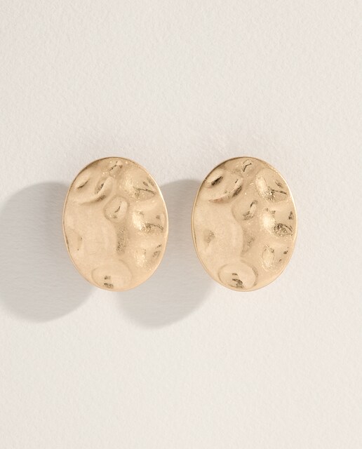 Pendientes ciculares martillados