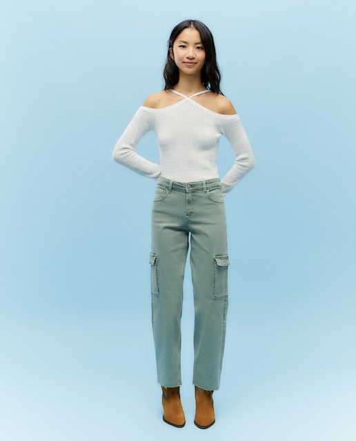 Pantalón de mujer cargo straight
