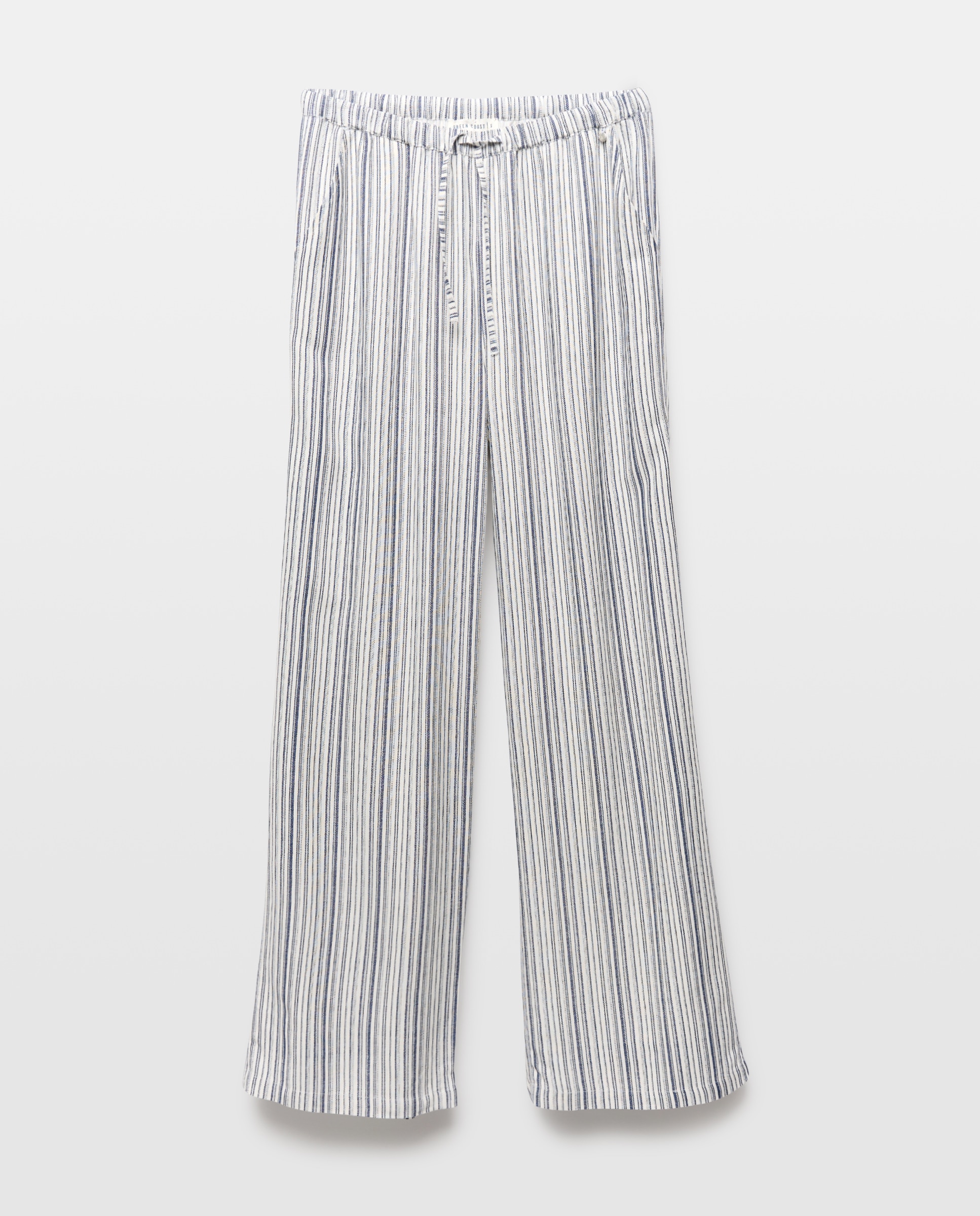 Imagen 4 de Pantalón ancho de mujer con cordón - Green Coast - 120 Crudo Azul pálido