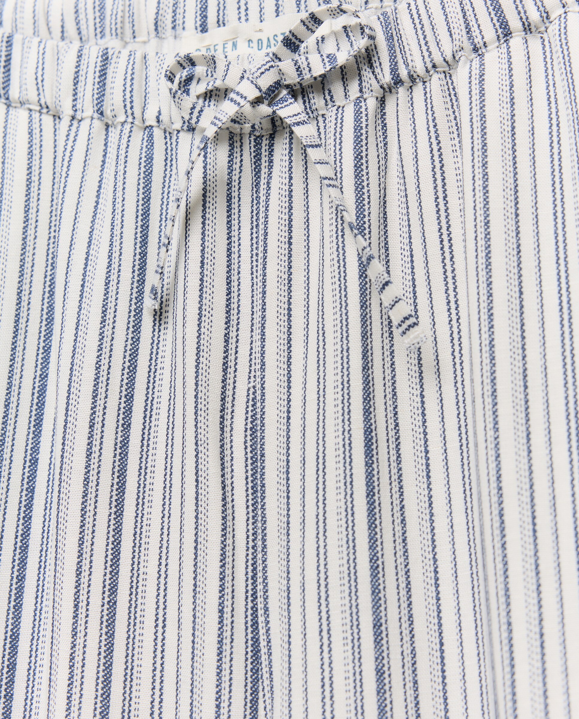 Imagen 5 de Pantalón ancho de mujer con cordón - Green Coast - 120 Crudo Azul pálido