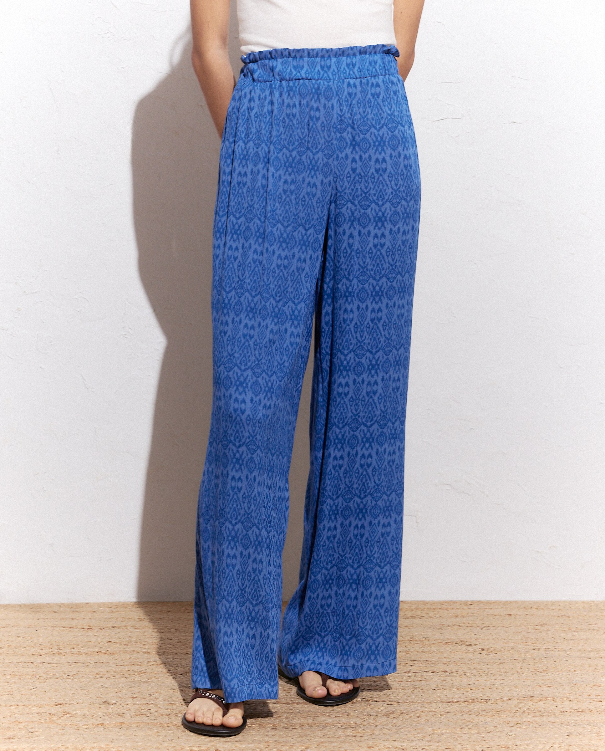 Imagen 2 de Pantalón largo liso de mujer - Green Coast - Azul pálido Azul pálido