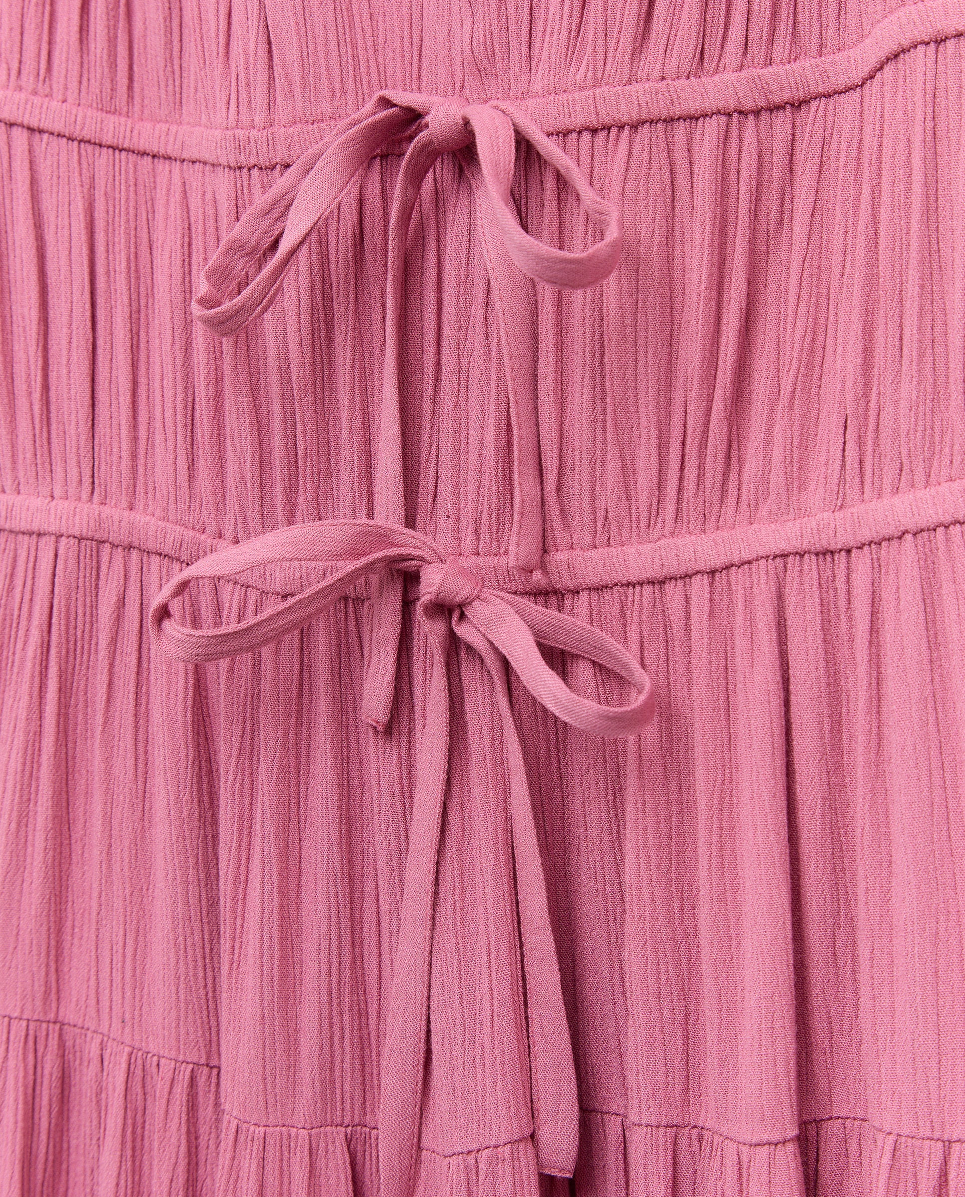 Vestido Comprido Halter com Elásticos 230 Rosa Escuro-5