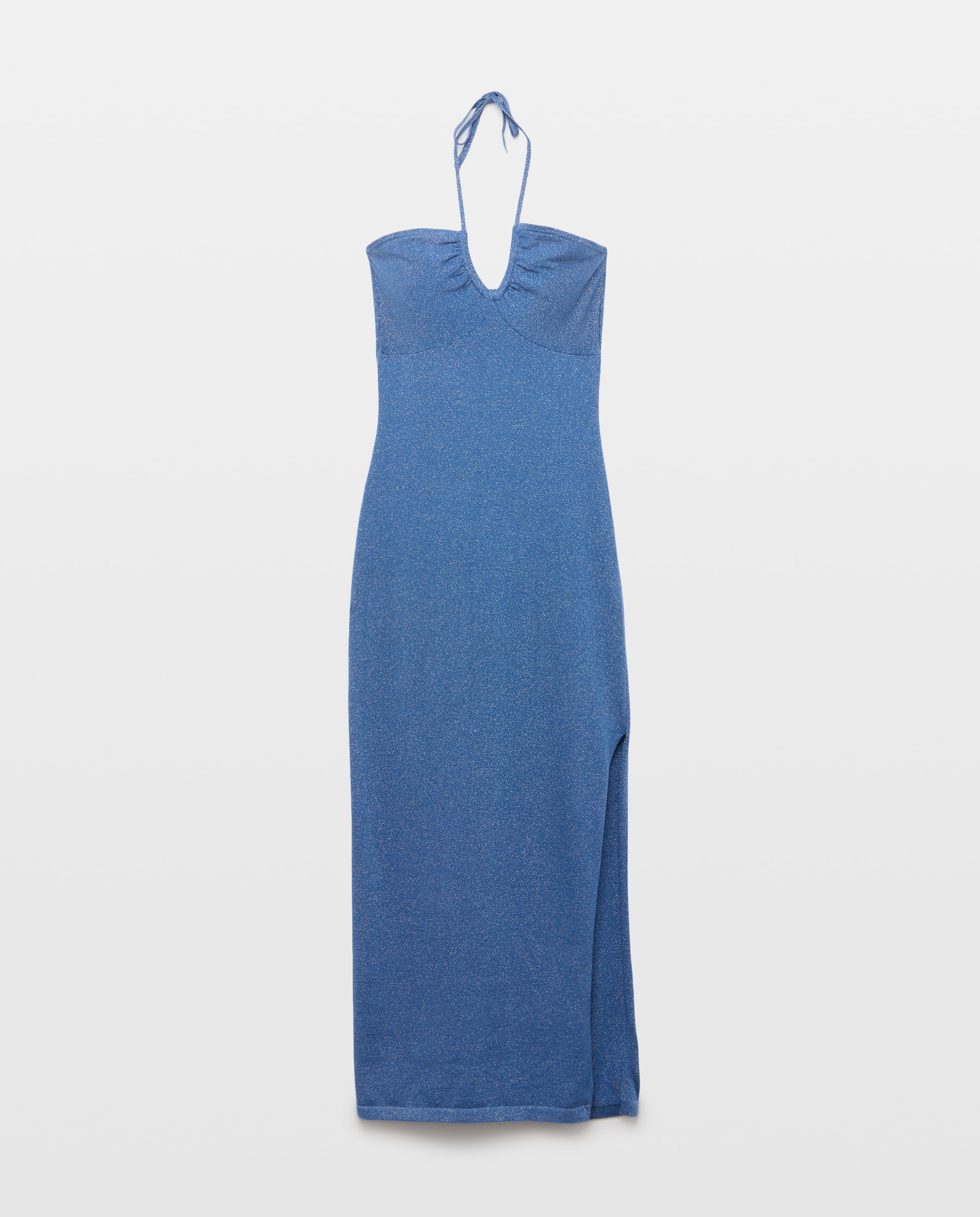 Vestido tricot 490 Petróleo-4