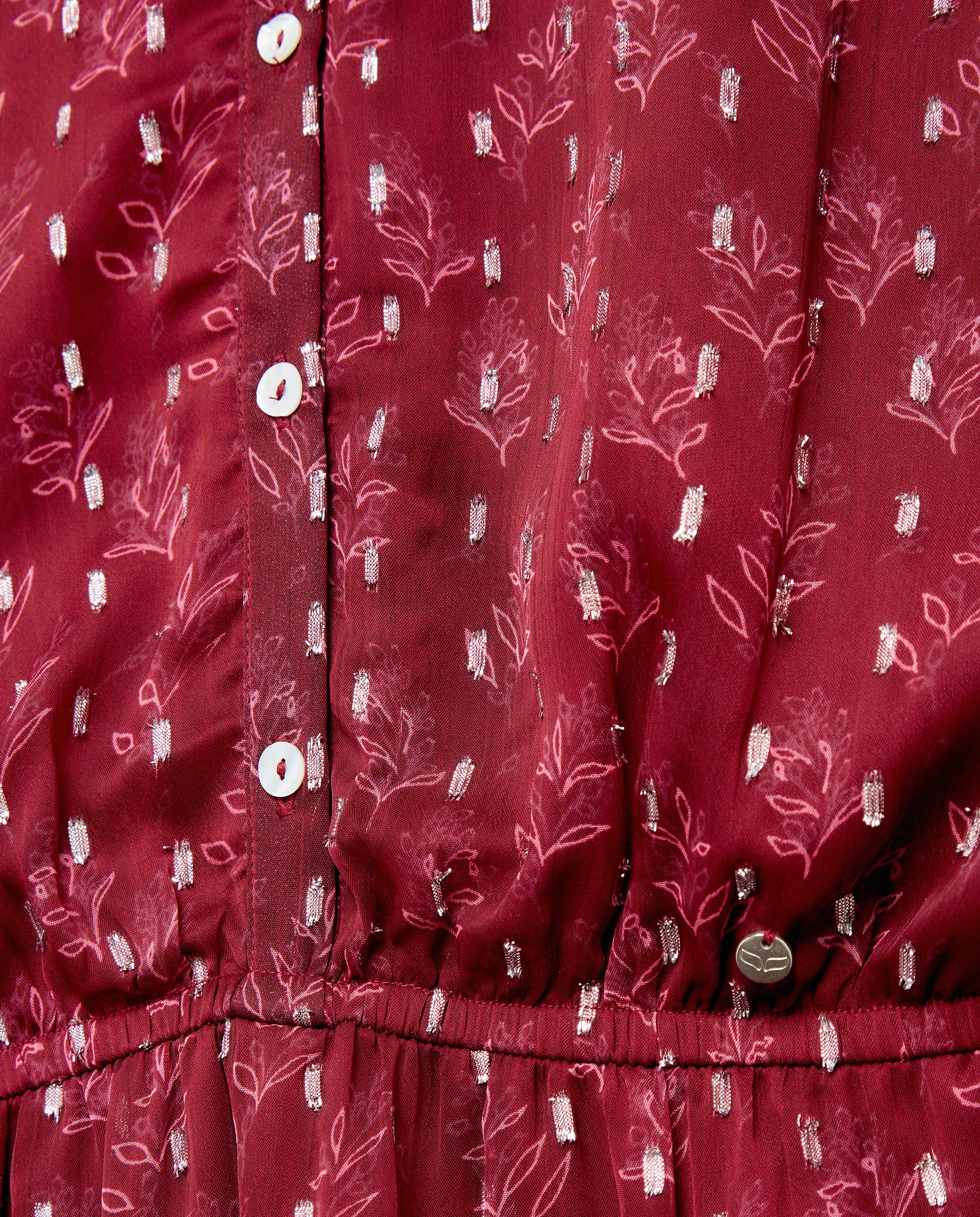 Vestido curto de manga comprida Bordeaux-6