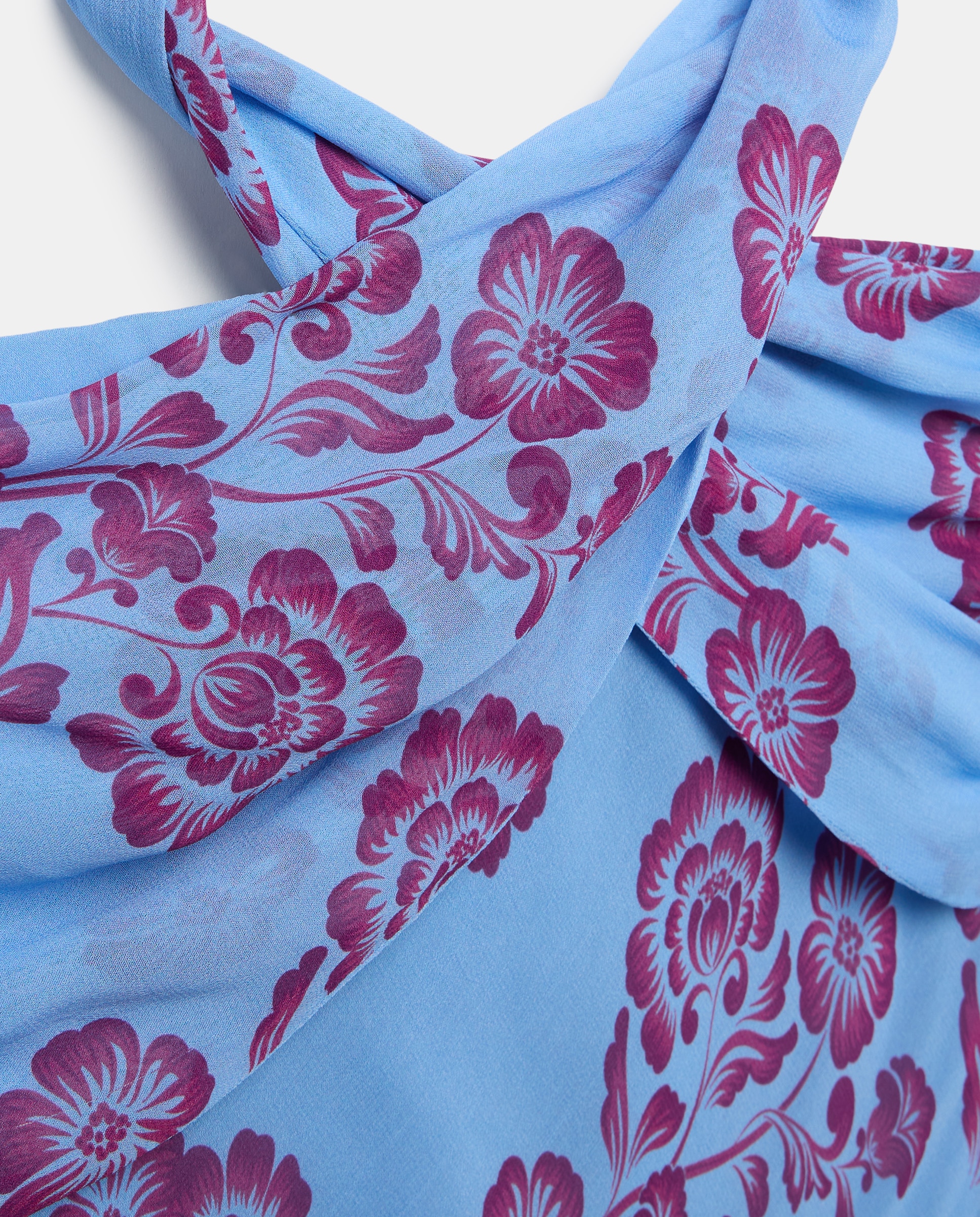 Vestido com Estampado Multiposições 410 Azul Claro-5
