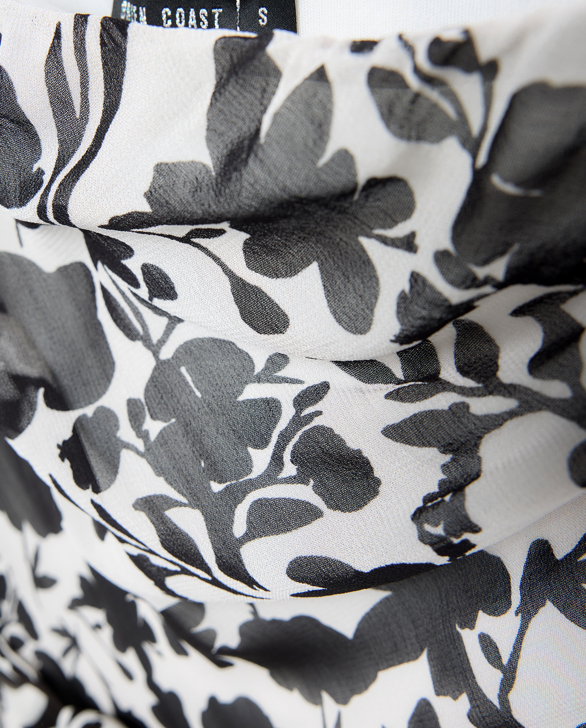 Vestido com Estampado e Decote Caicai Branco-marfim-5