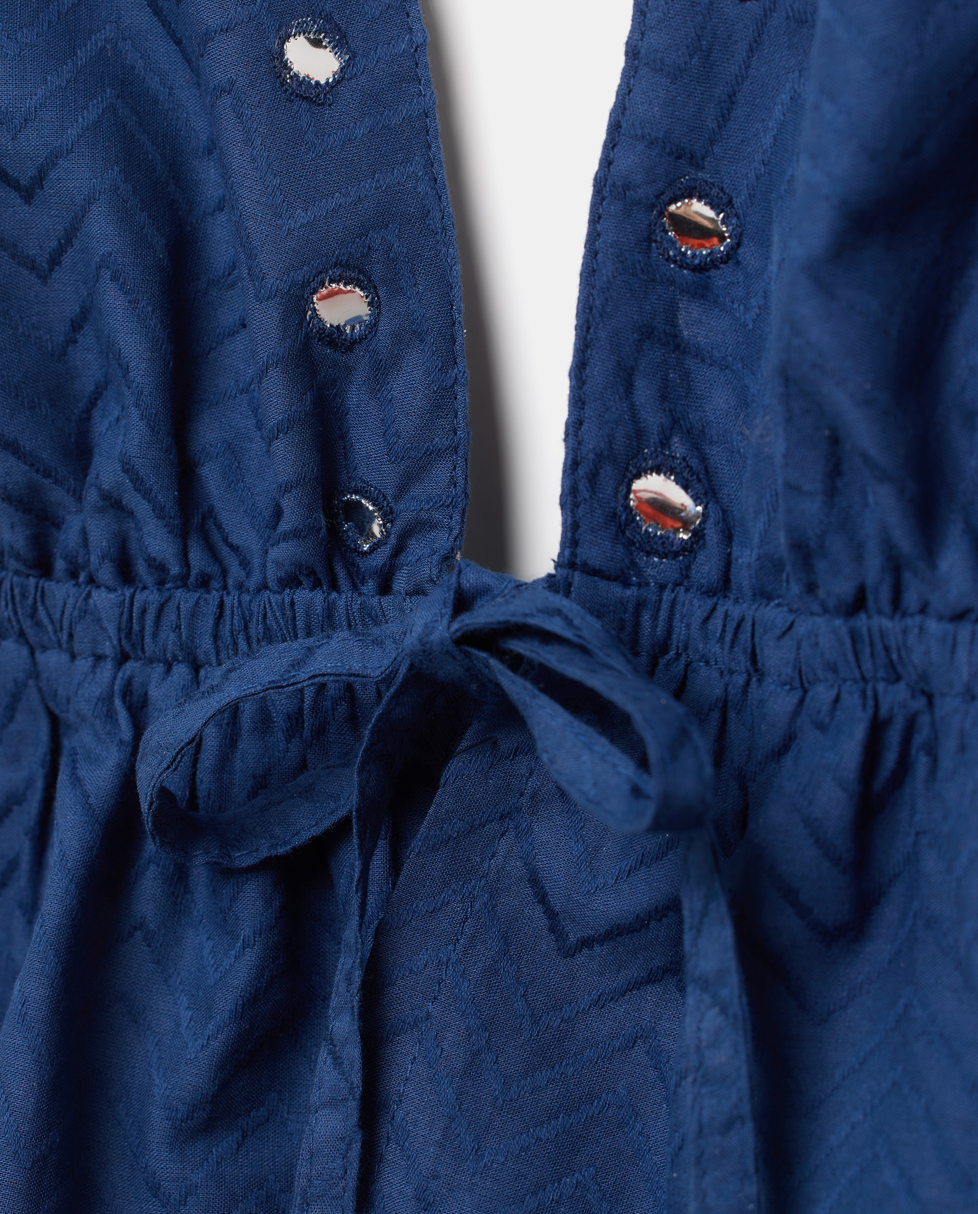 Top com Decote com Tachas Azul pálido-5