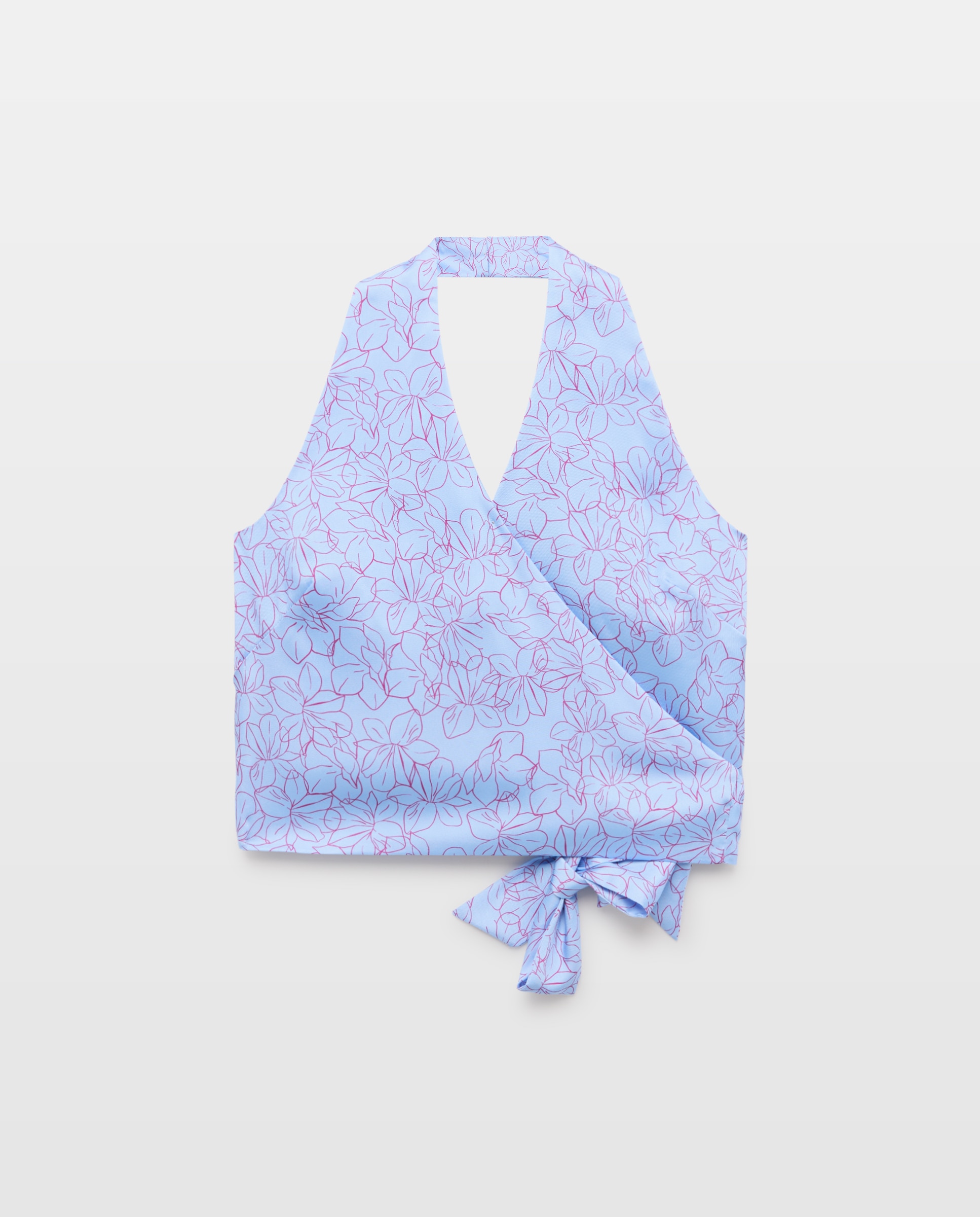 Top Liso Envolvente 410 Azul Claro-4