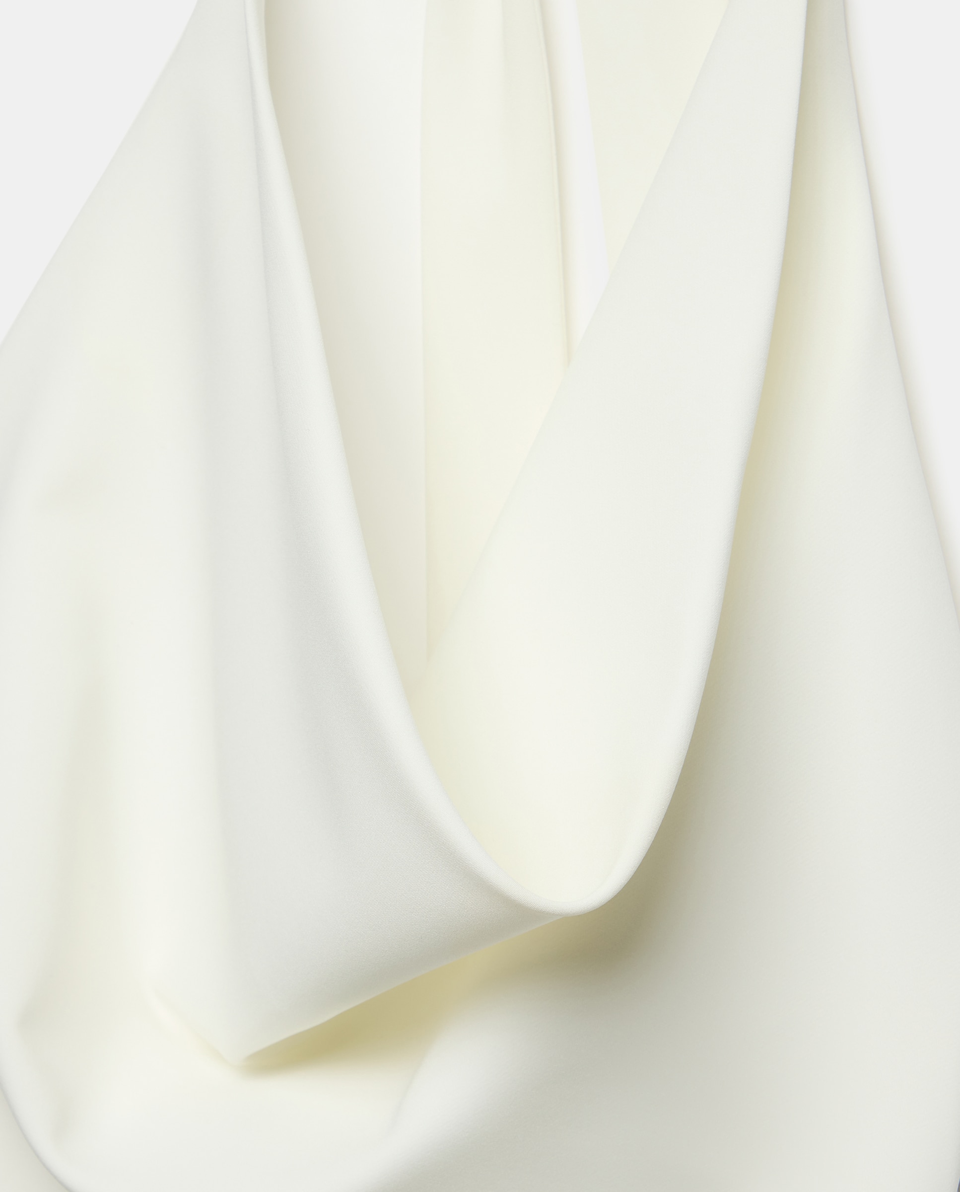 Top Drapeado com Laço Branco-marfim-5