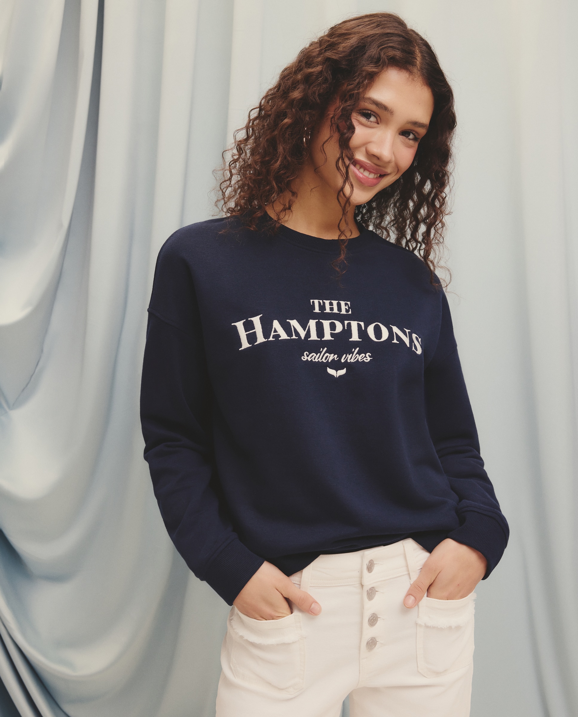 Sudadera bordado hamptons - Green Coast - Azul marino Azul marino-2