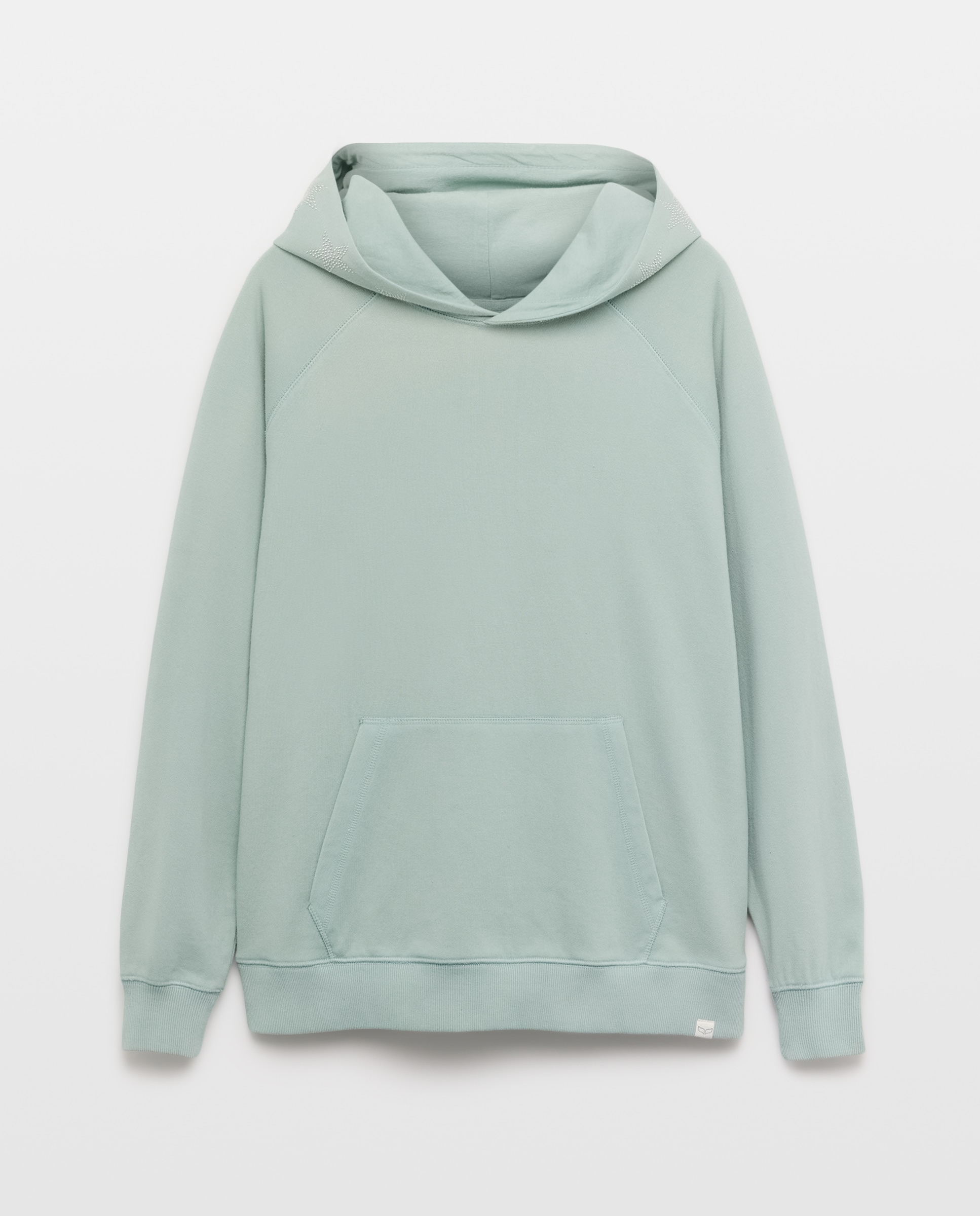 Sweatshirt com Capuz e Estrelas Verde Pato-5