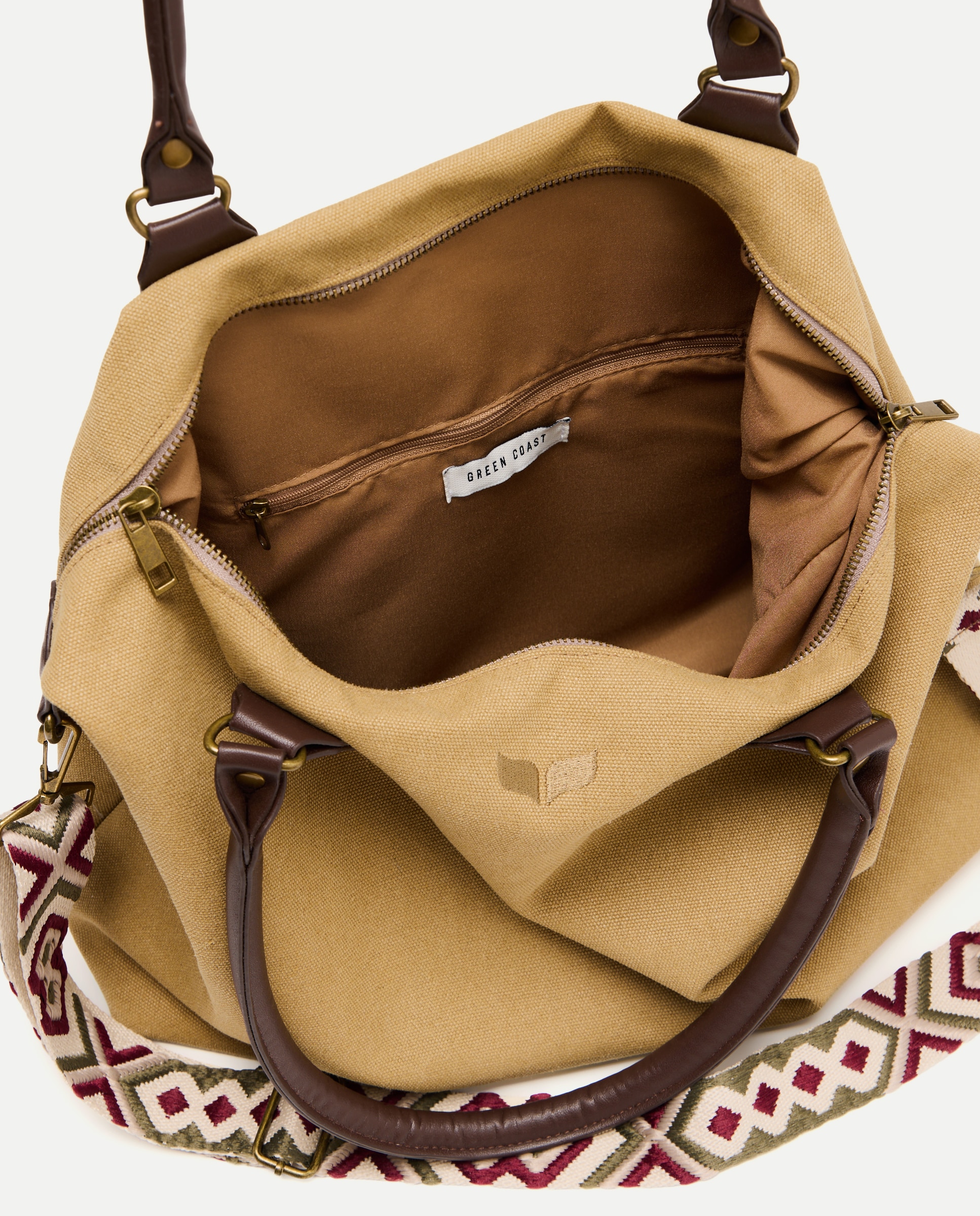 Mala Shopper com Alça Multicolor 520 Caqui-5