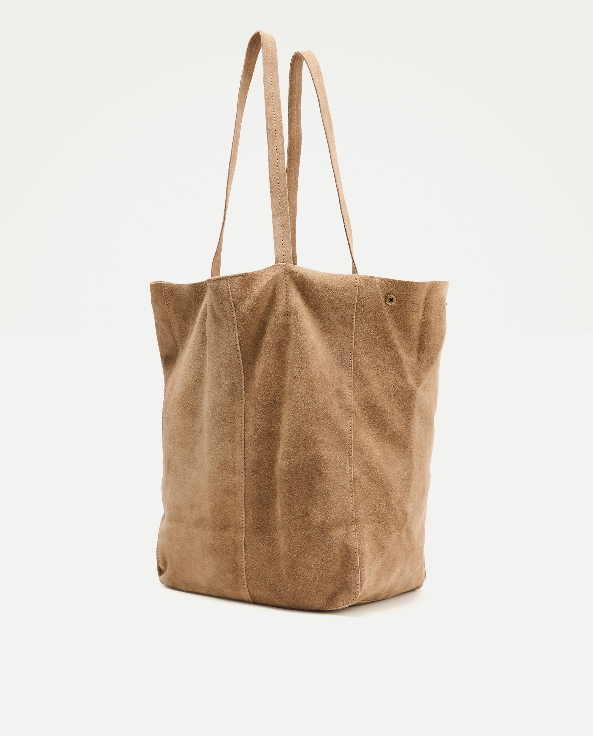 Mala Shopper em Pele Castanho-2