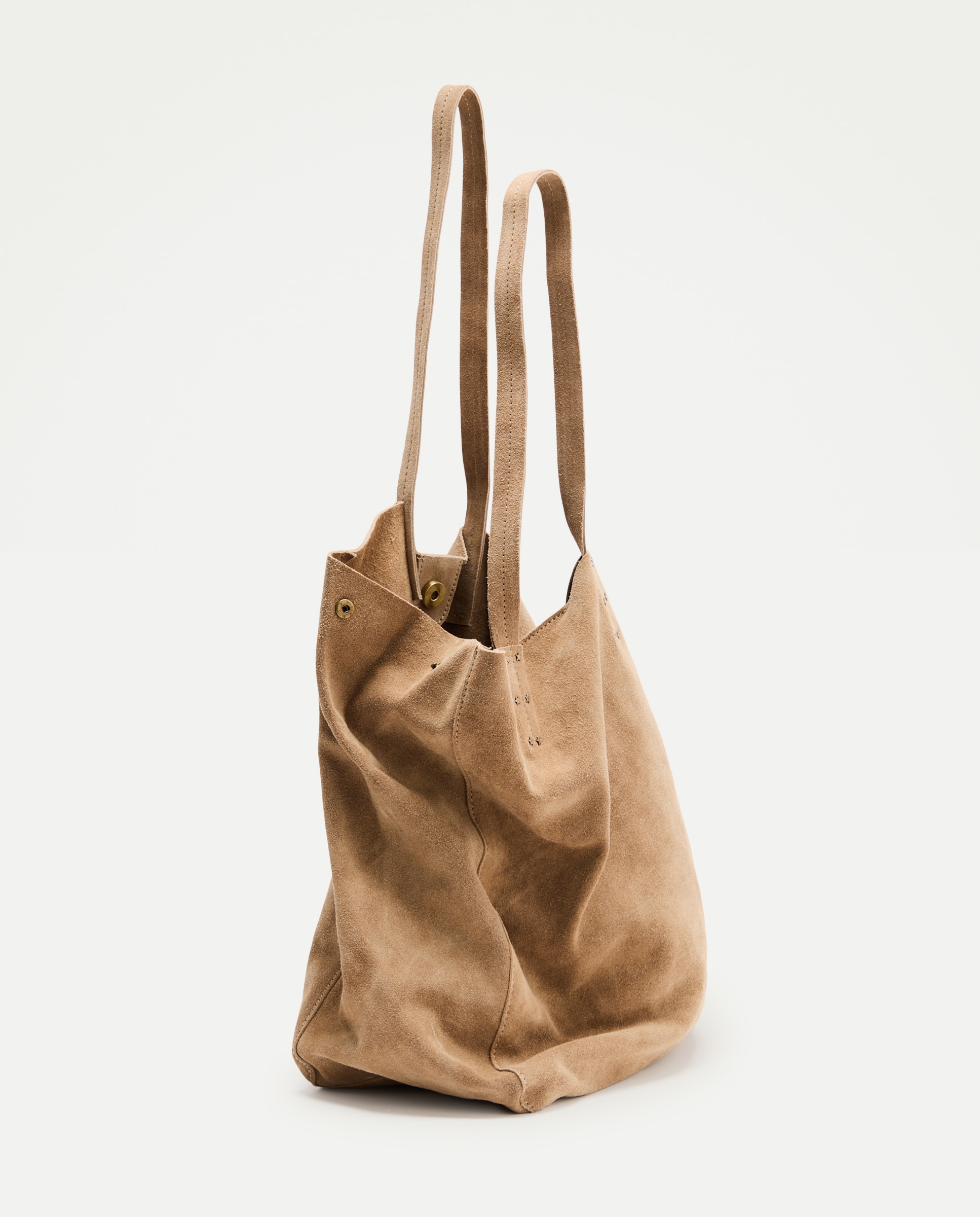 Mala Shopper em Pele Castanho-5