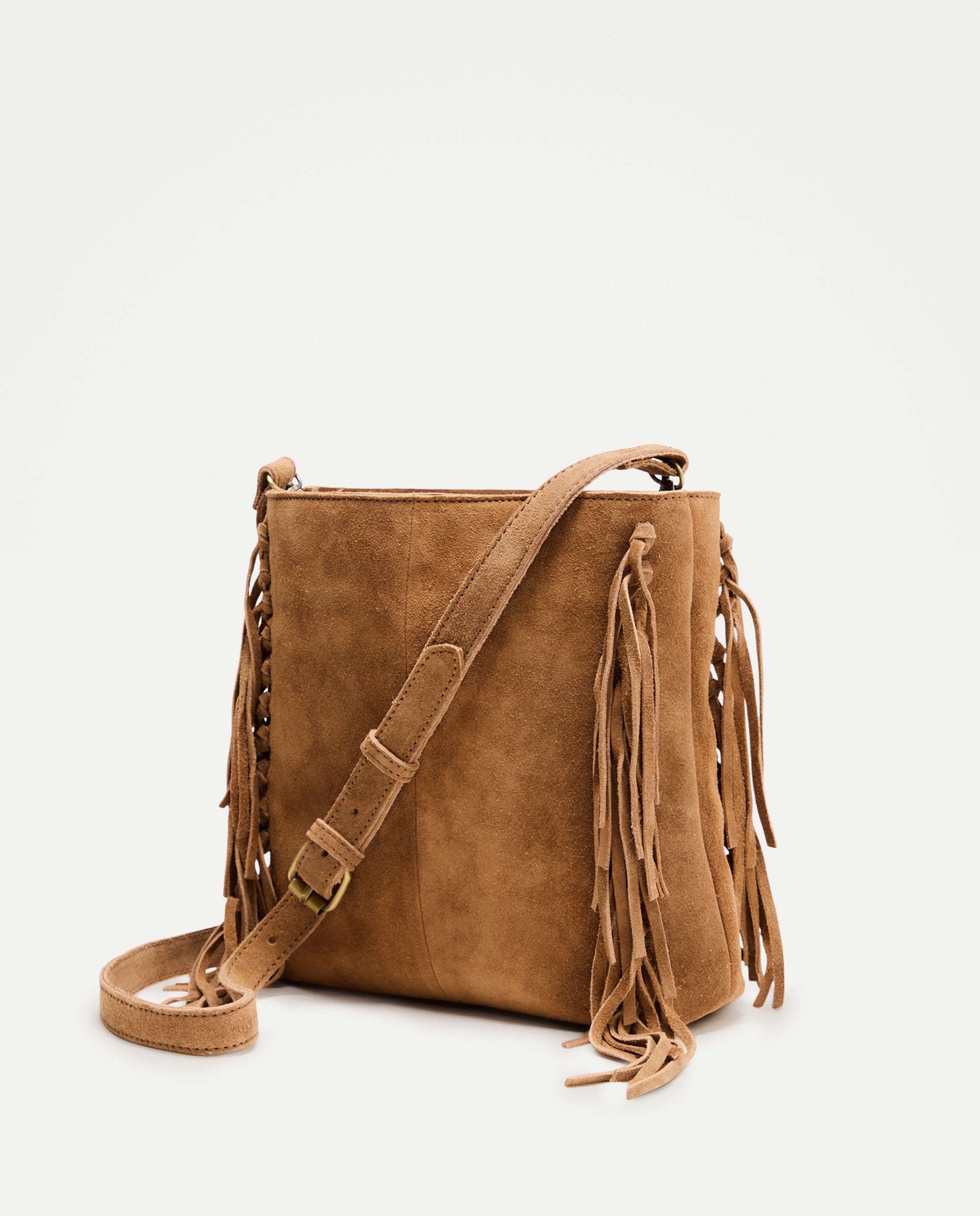 Mala em Pele com Franjas Castanho-2