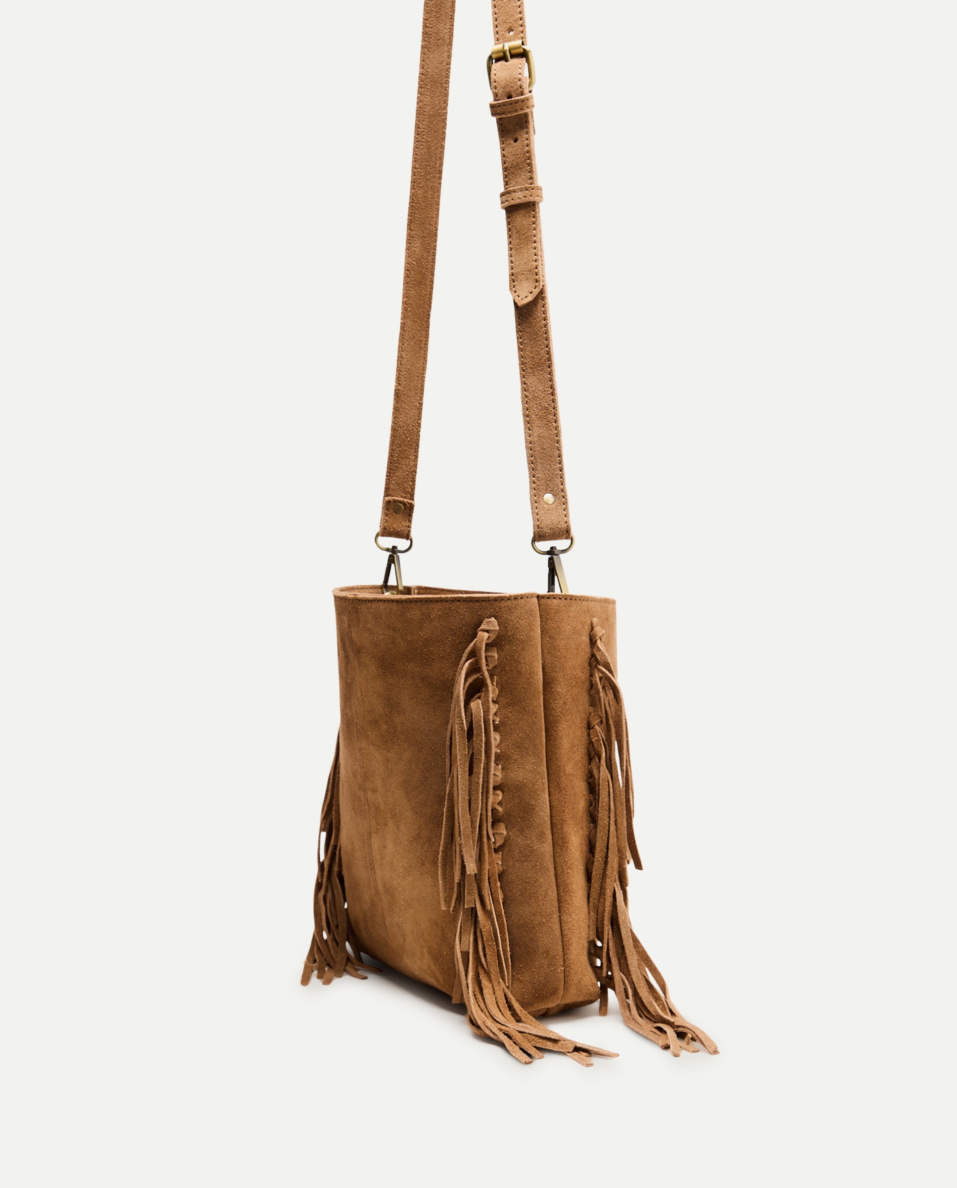 Mala em Pele com Franjas Castanho-3