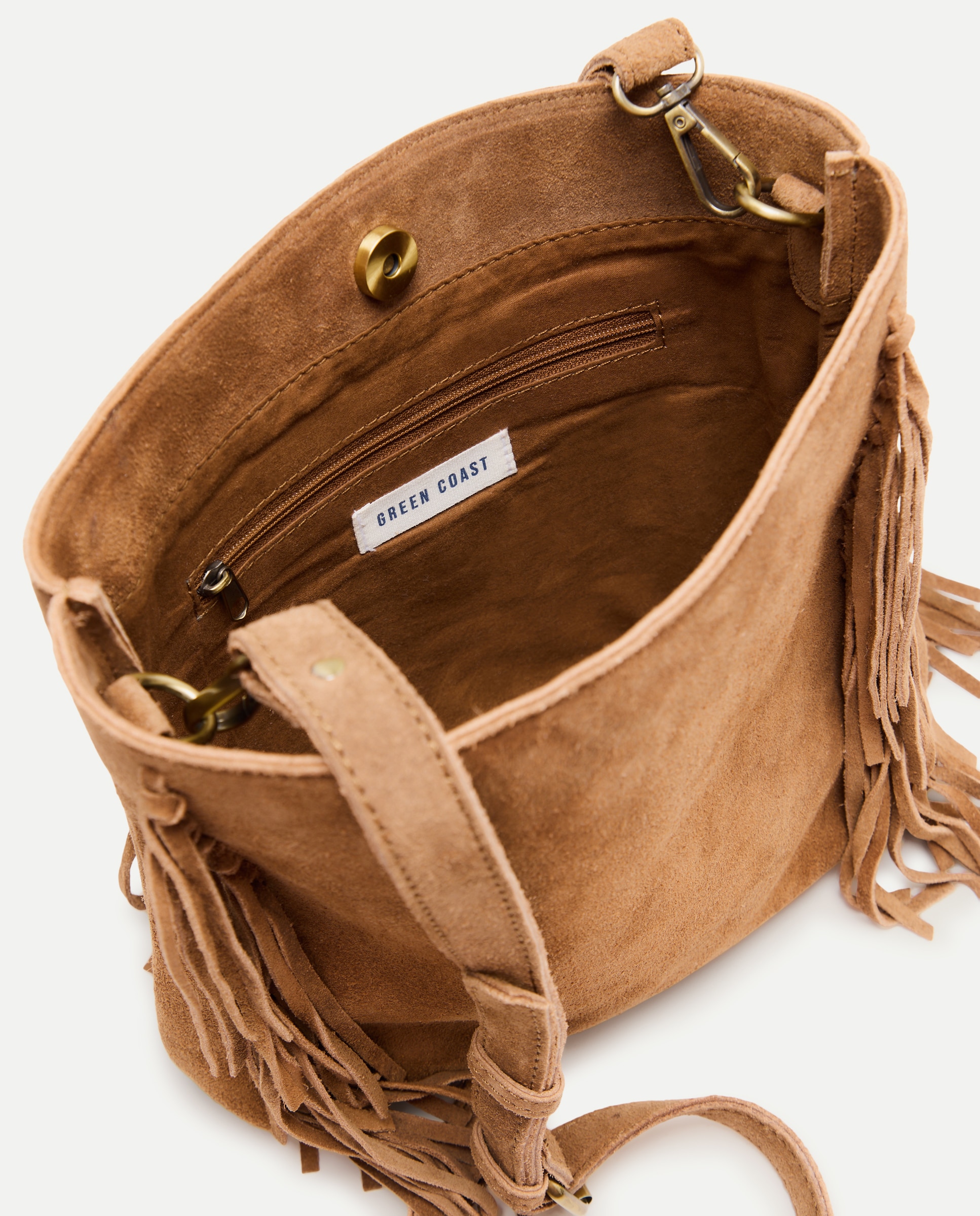 Mala em Pele com Franjas Castanho-5