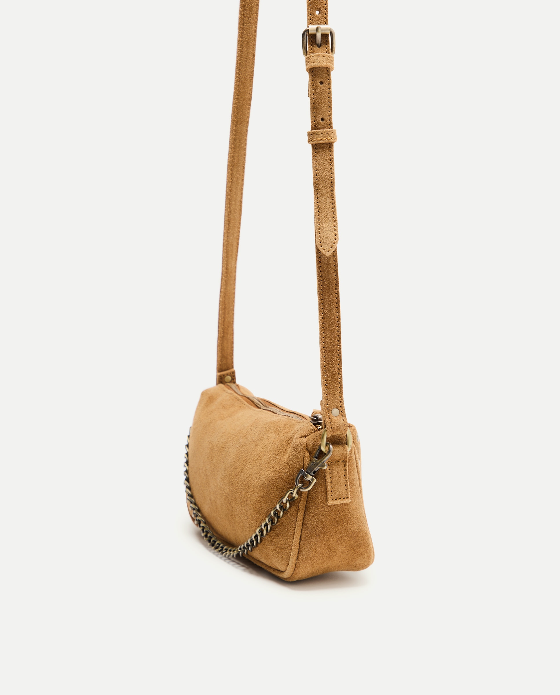 Mala a Tiracolo com Tachas Castanho-3