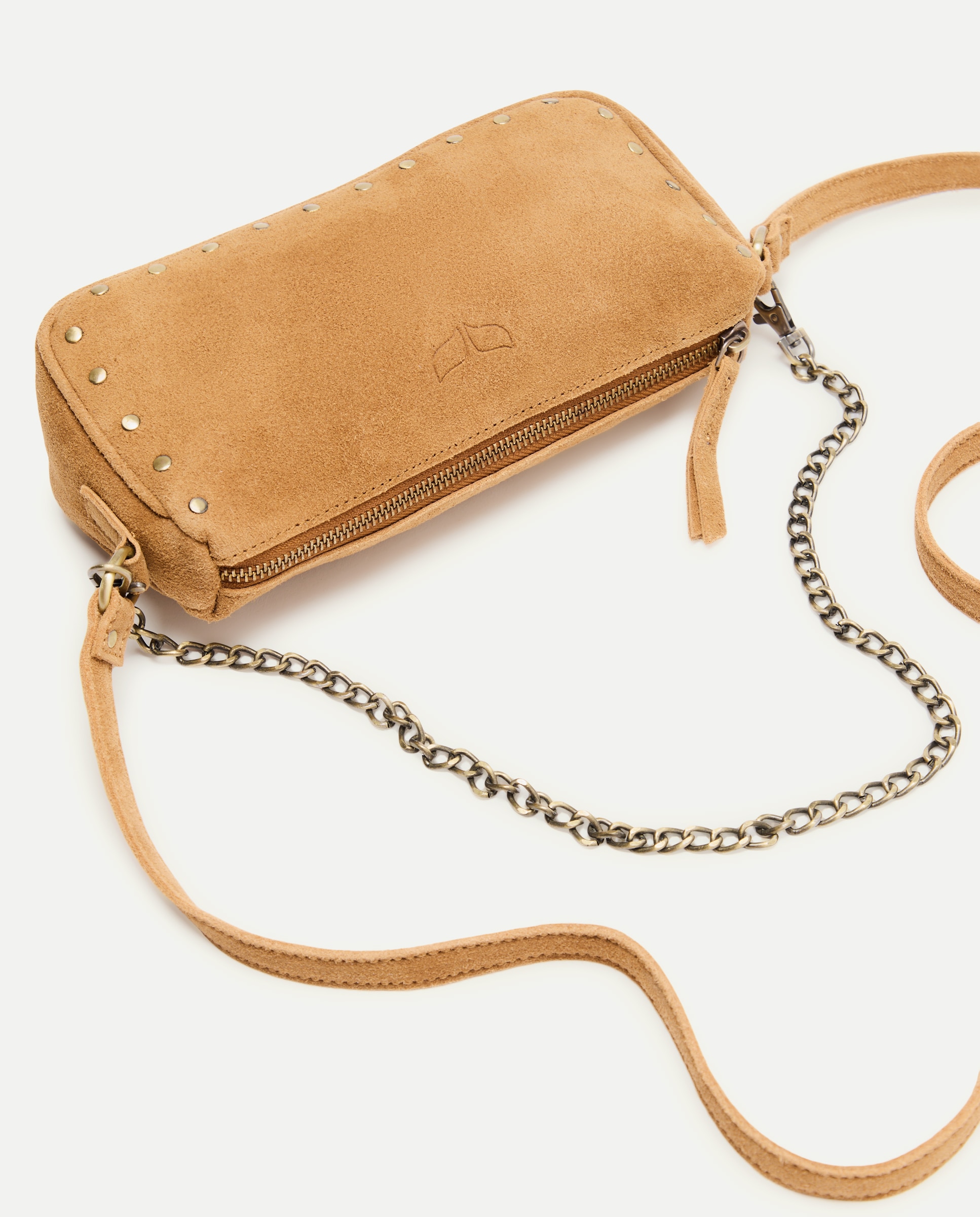 Mala a Tiracolo com Tachas Castanho-4