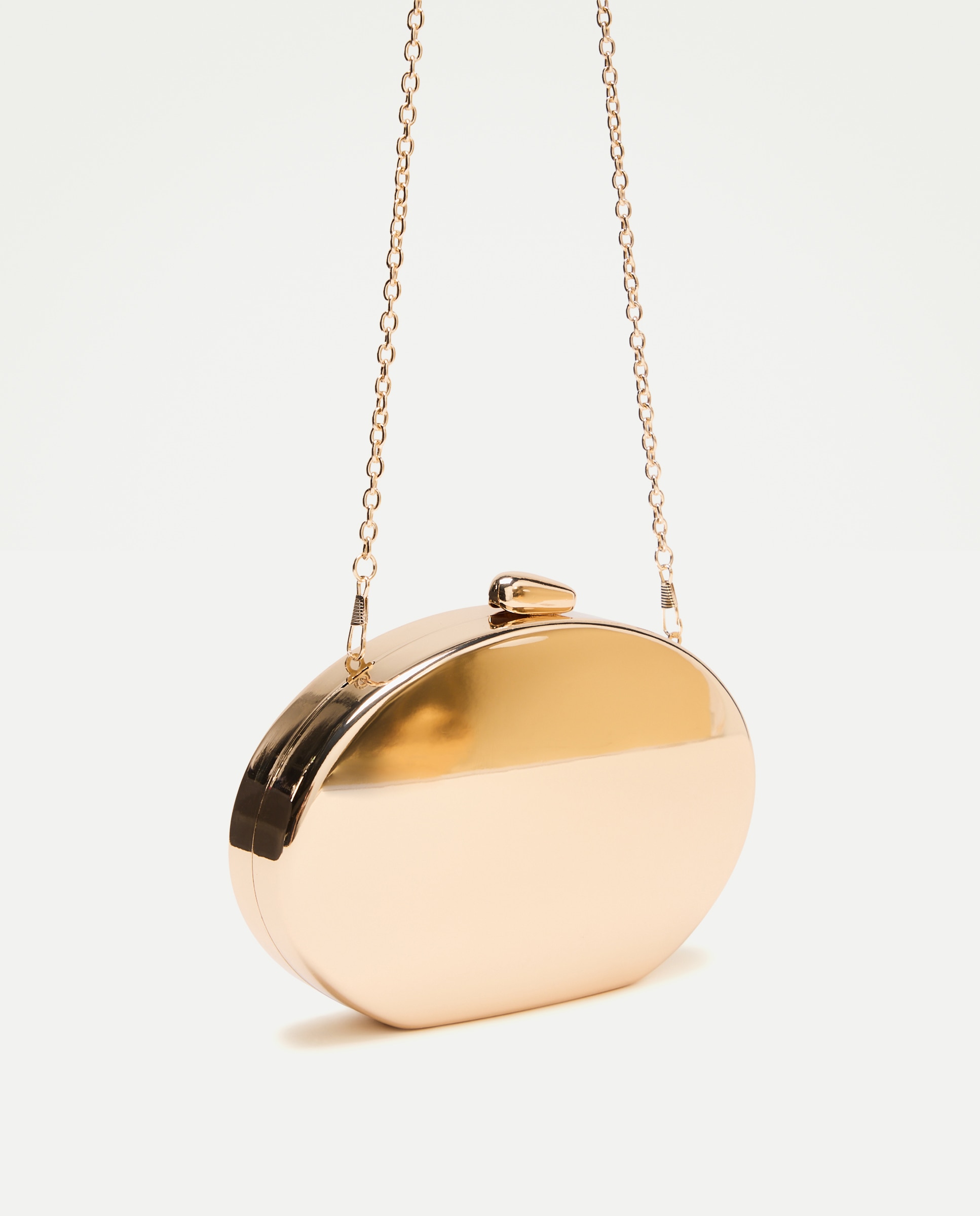 Mala Clutch Oval 390 Ouro-6