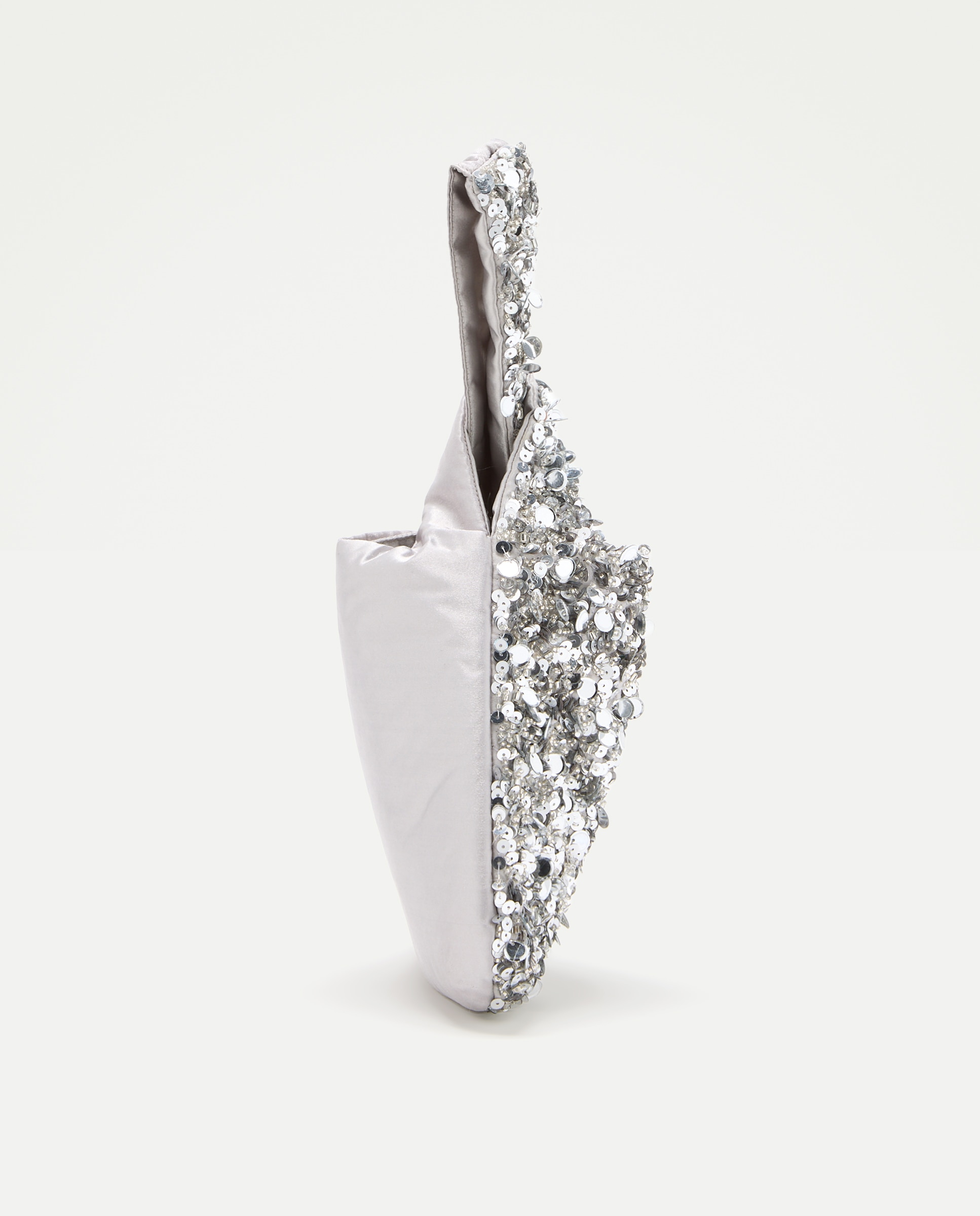 Bolso mano bordado - Green Coast - Plata Plata-2