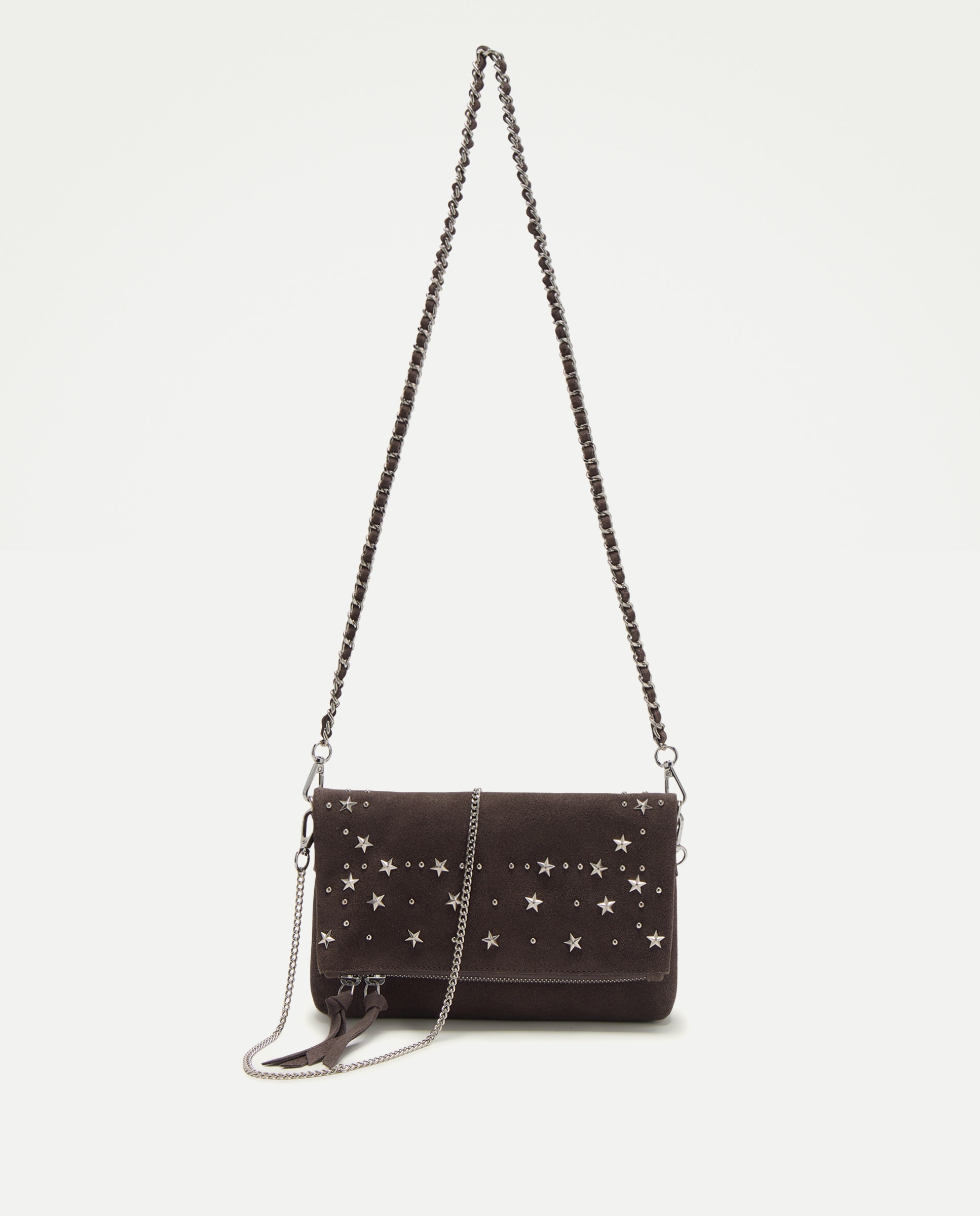 Imagem 0 de Mala a Tiracolo em Pele com Tachas